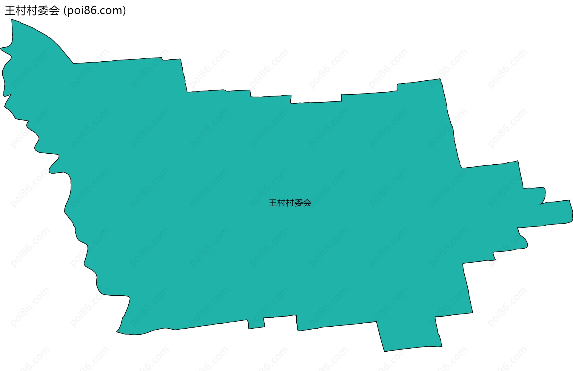 王村村委会边界地图