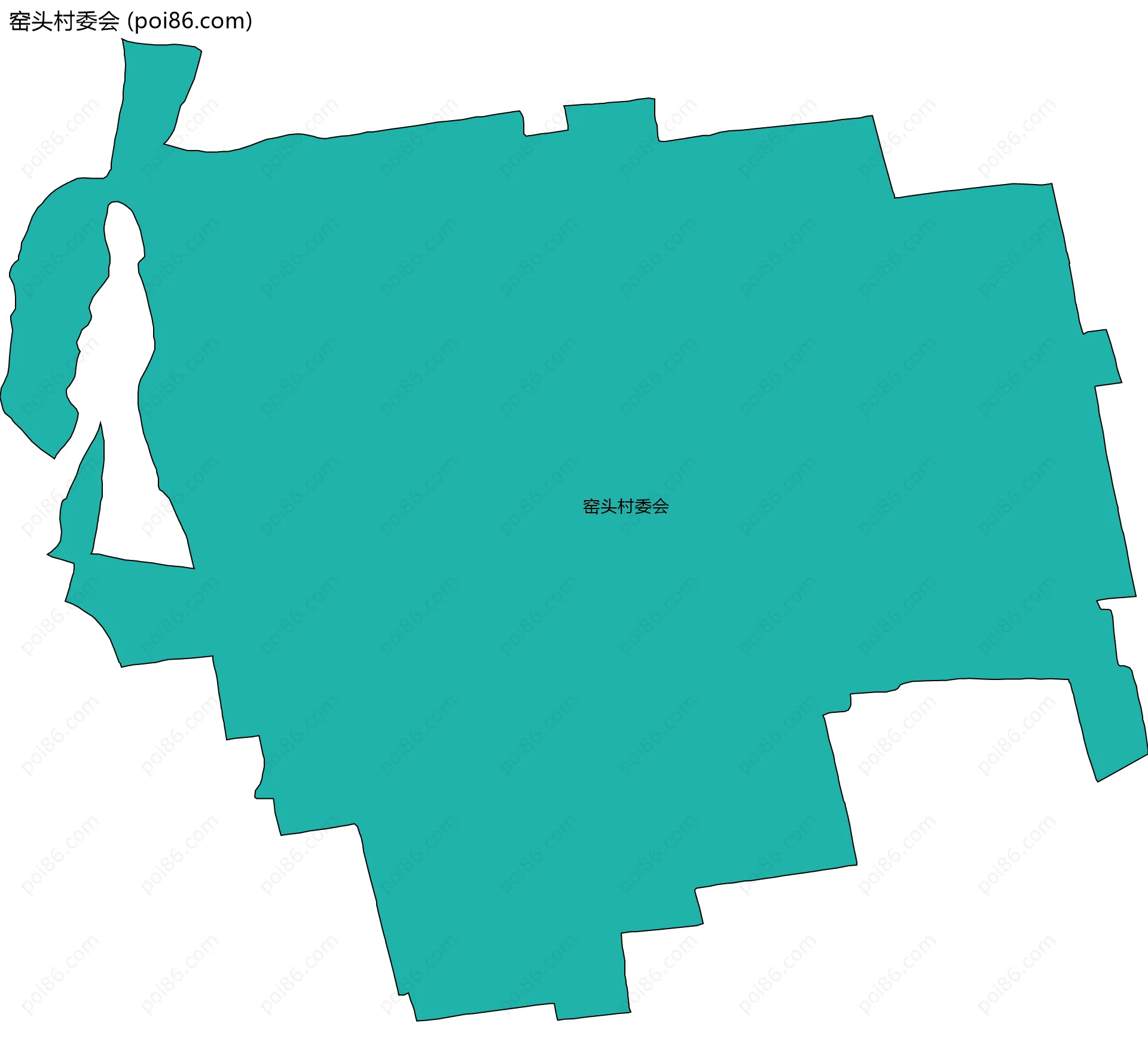 窑头村委会边界地图