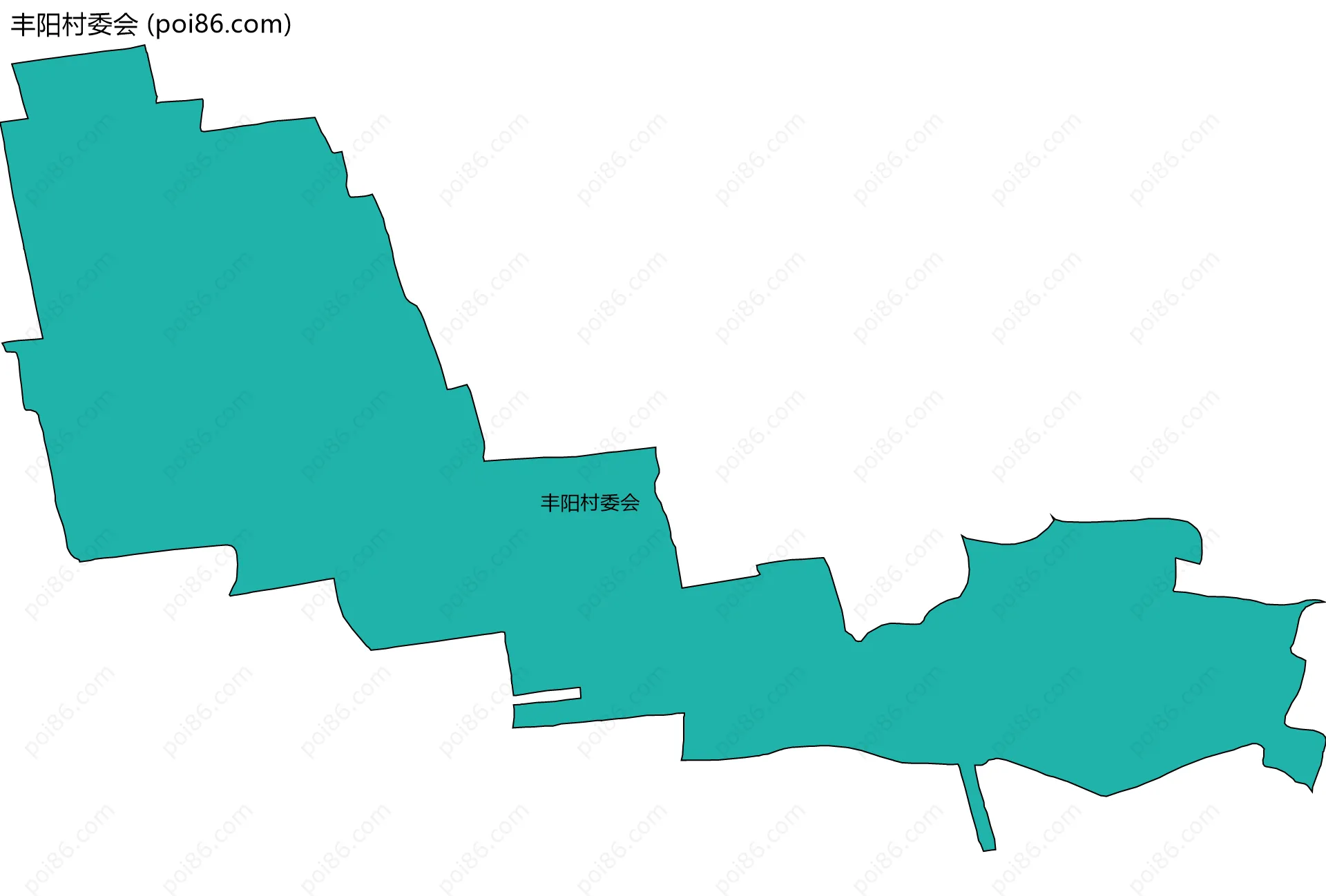 丰阳村委会边界地图