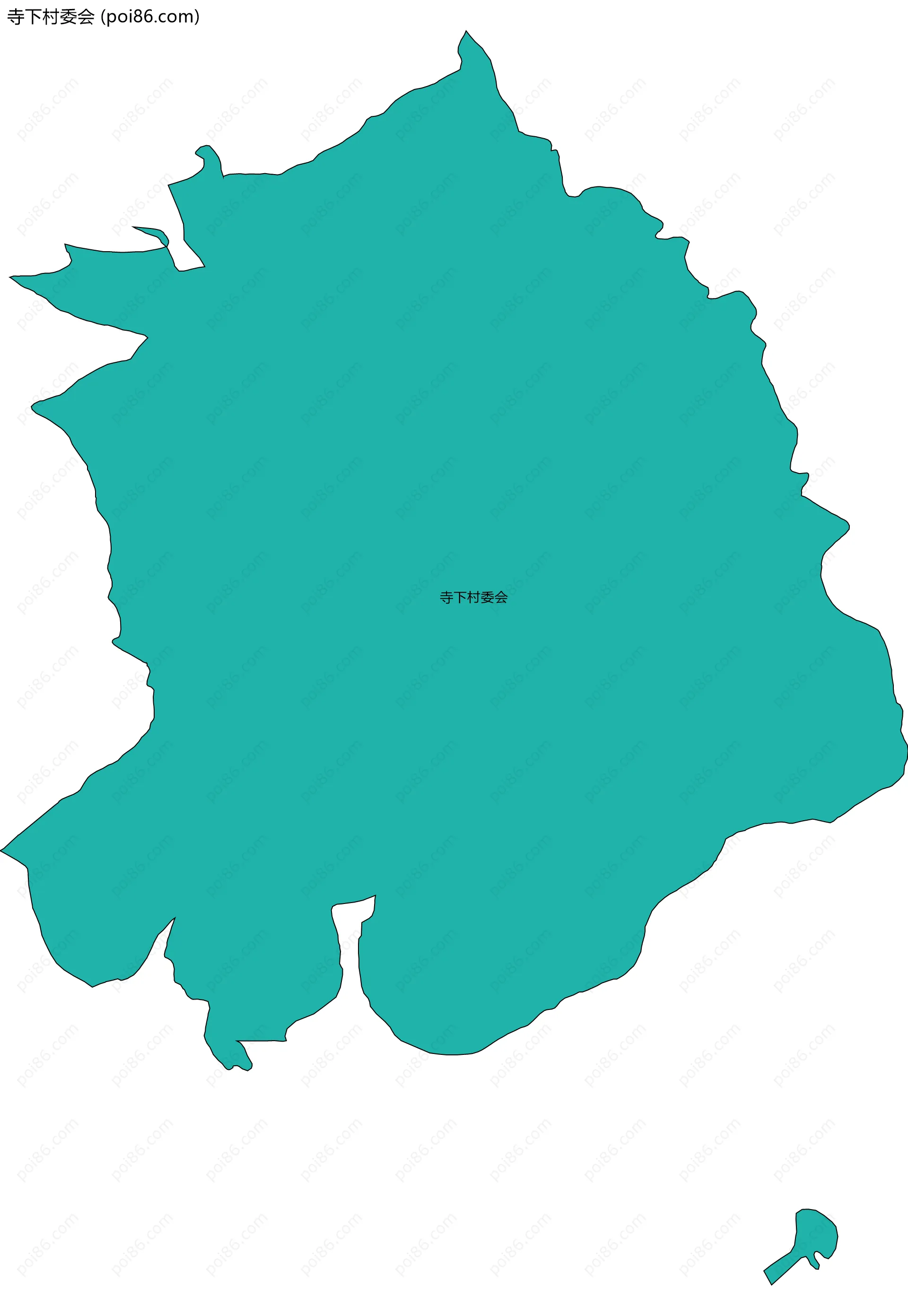 寺下村委会边界地图