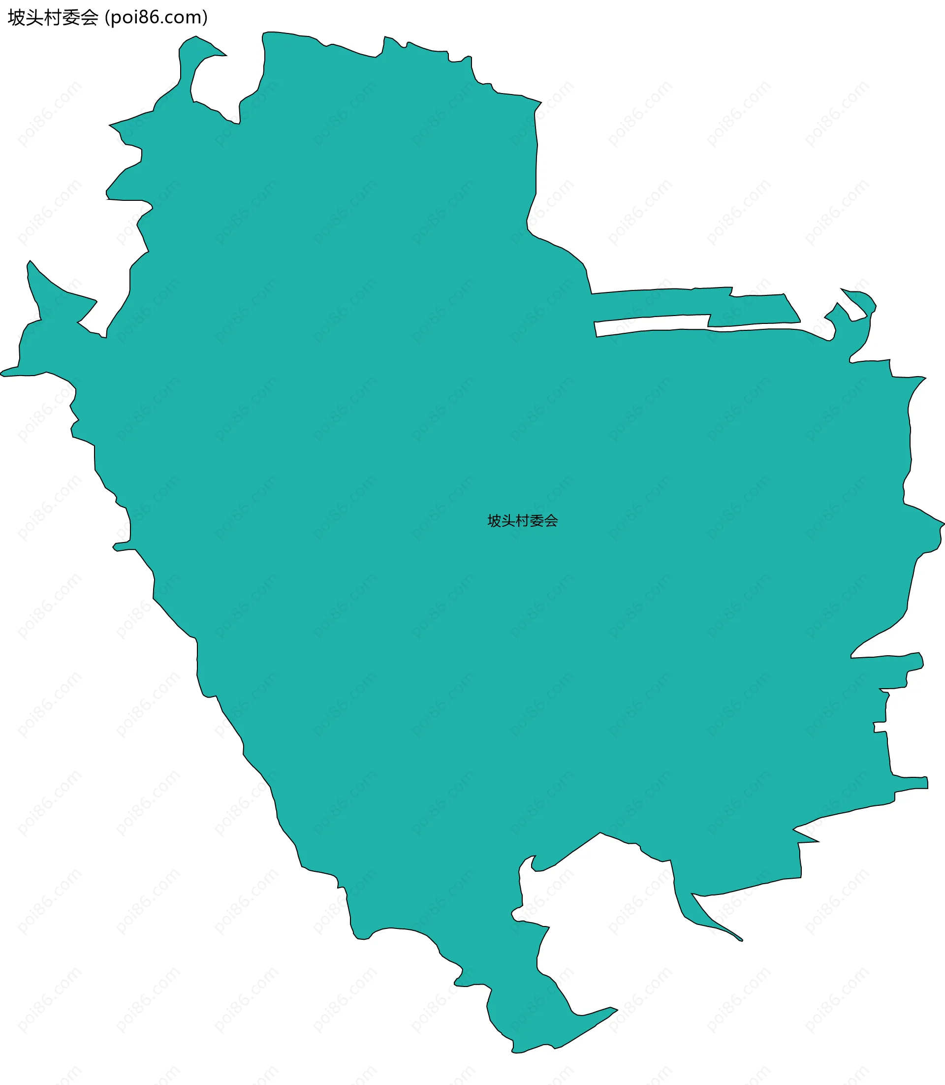 坡头村委会边界地图