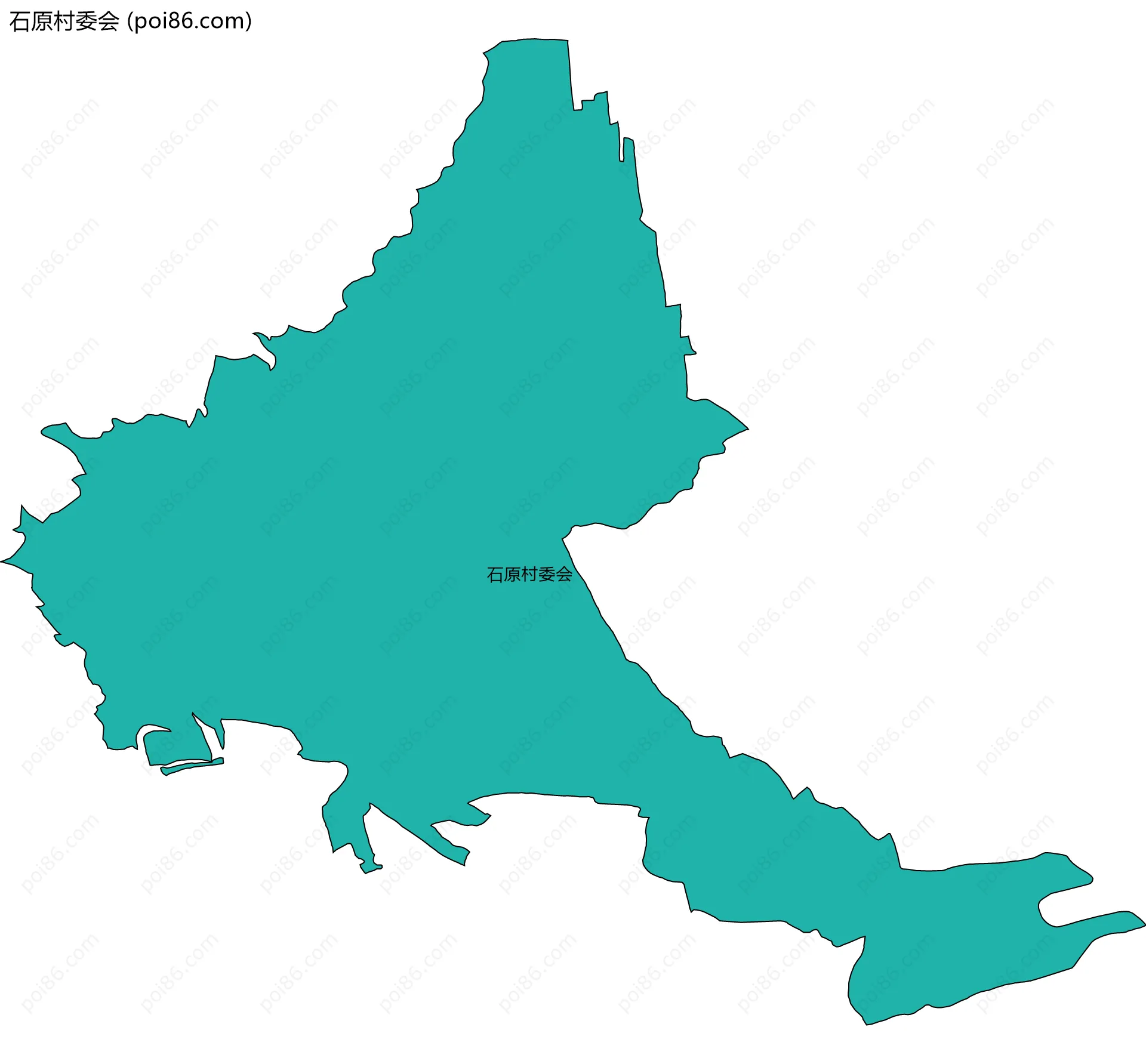 石原村委会边界地图