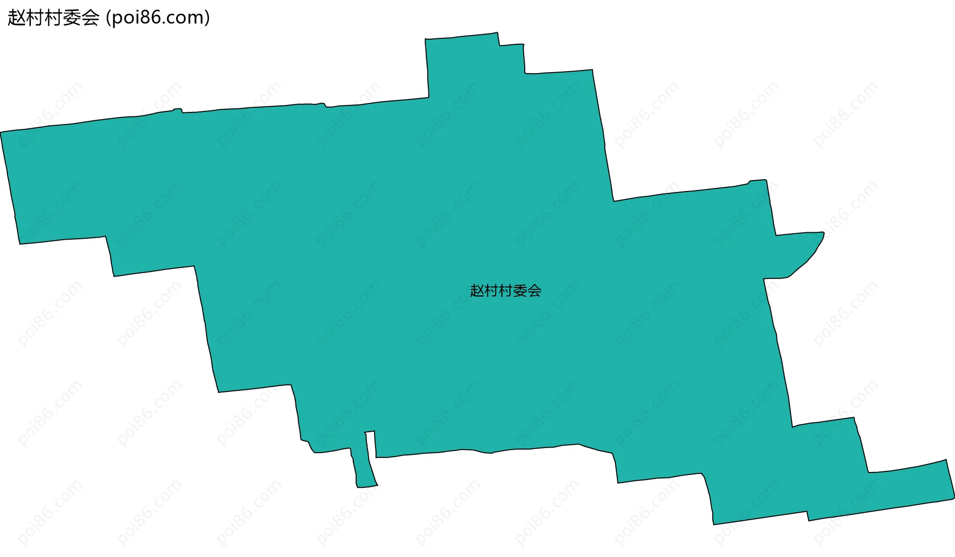 赵村村委会边界地图