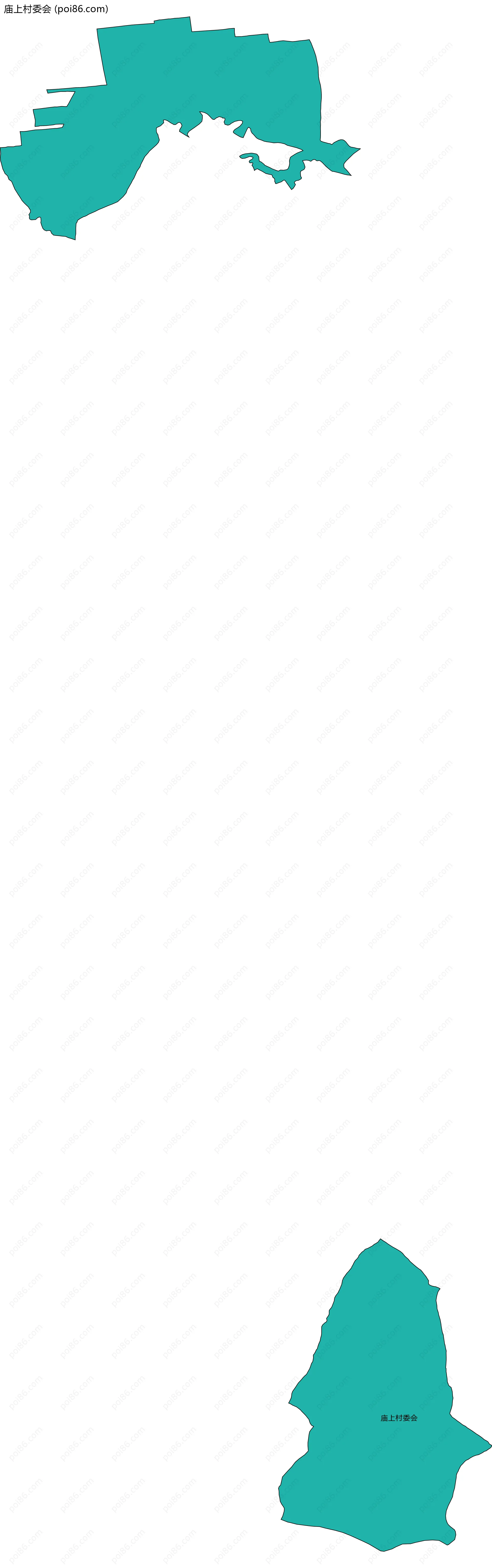 庙上村委会边界地图