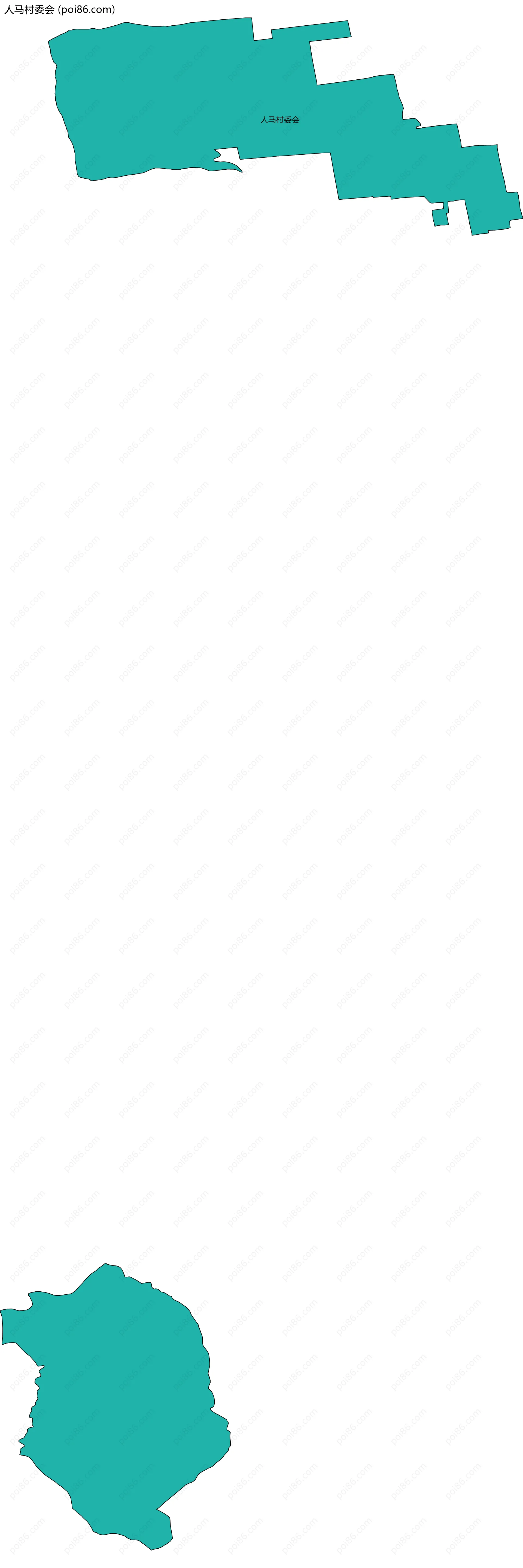 人马村委会边界地图