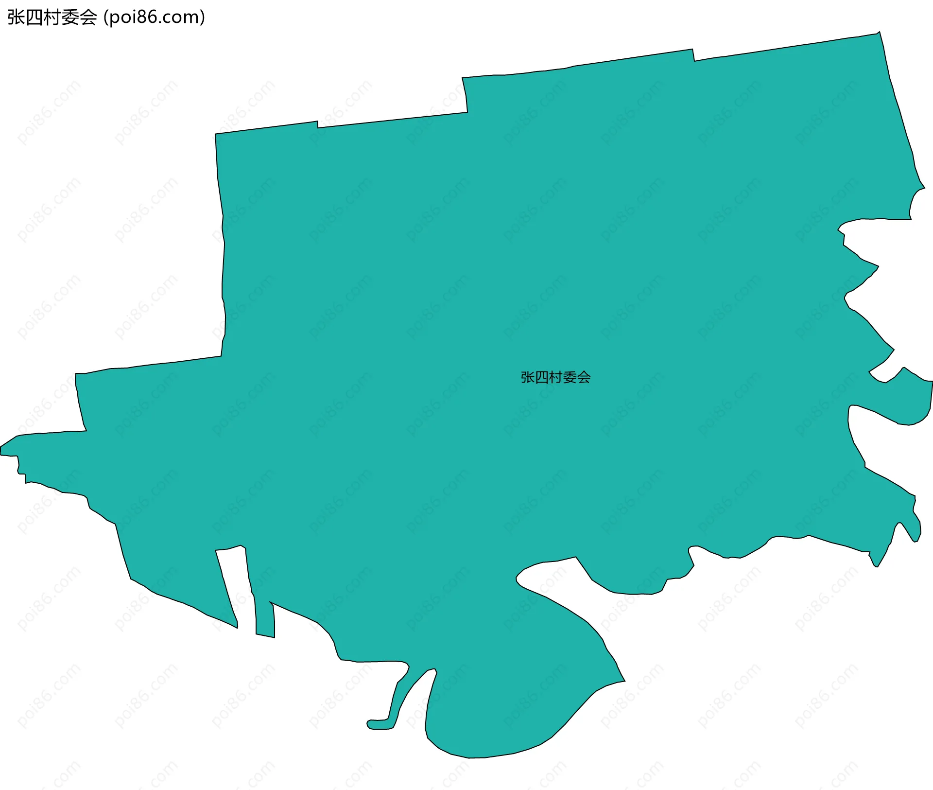 张四村委会边界地图