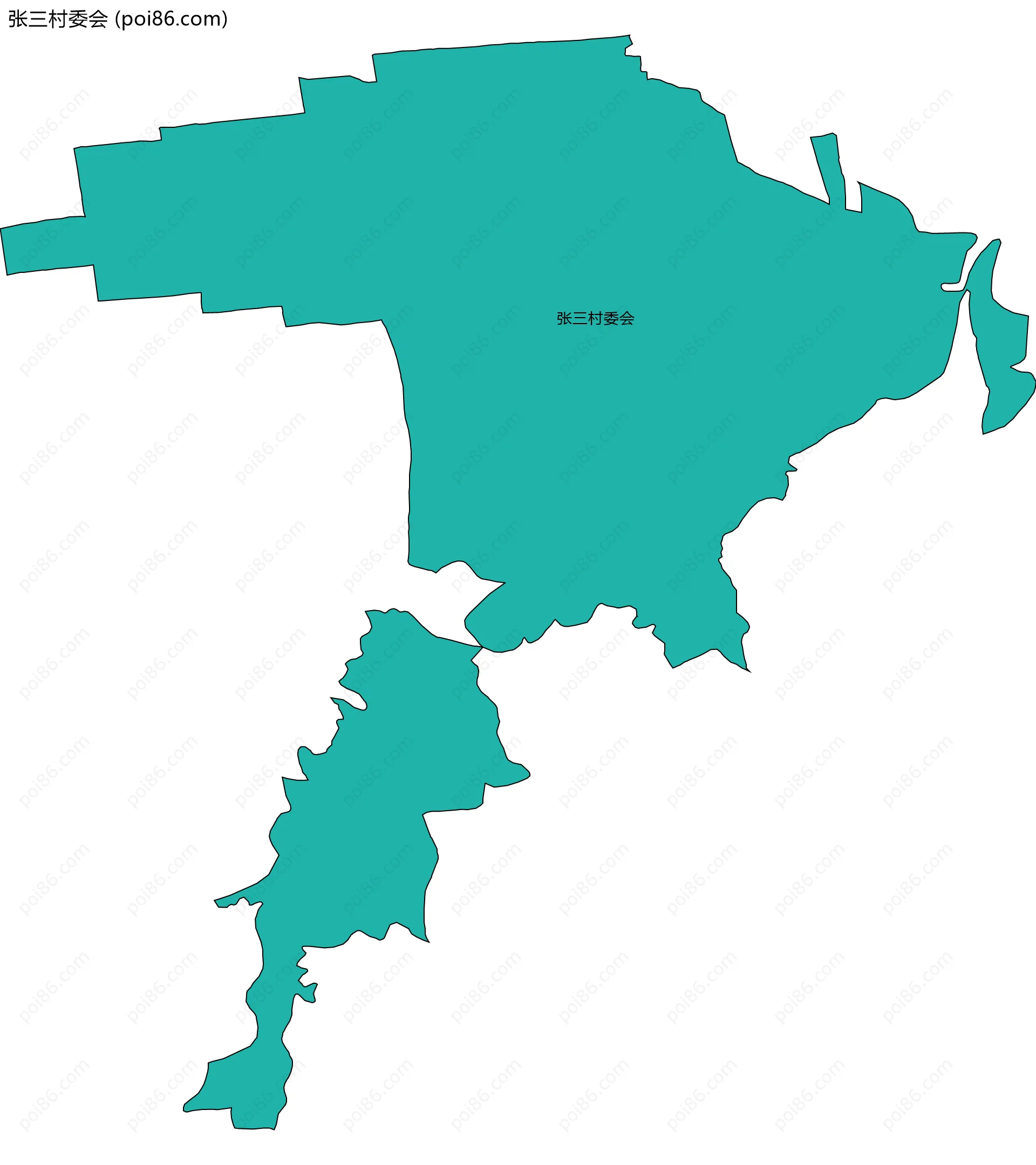 张三村委会边界地图