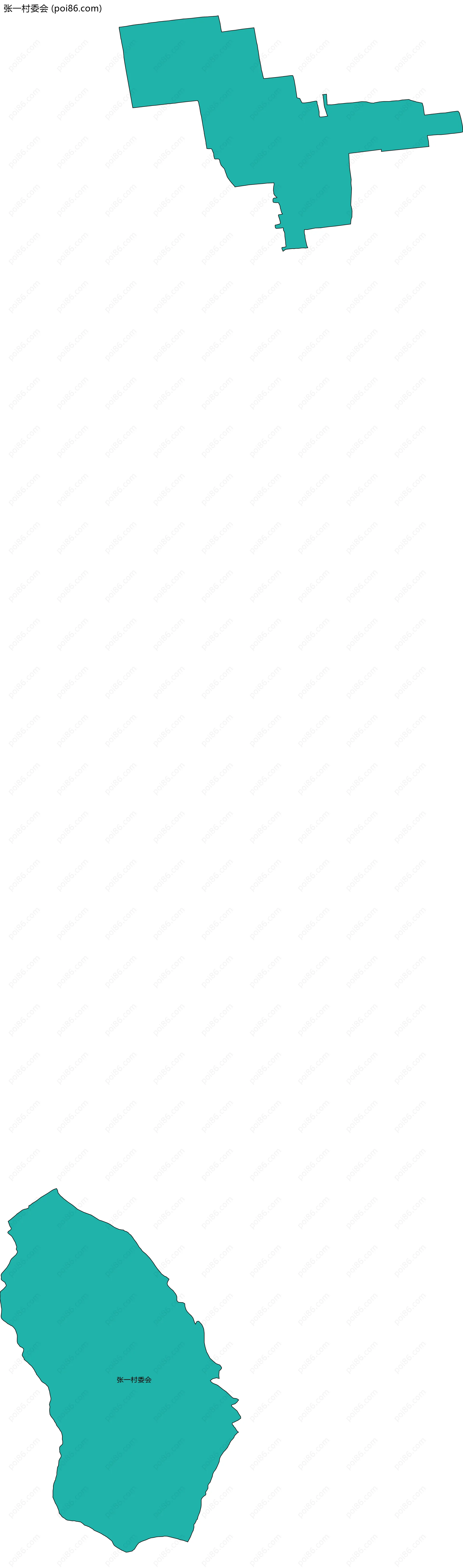 张一村委会边界地图