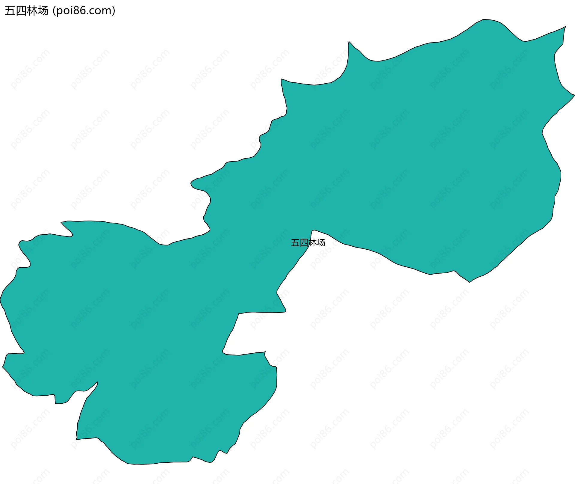 五四林场边界地图