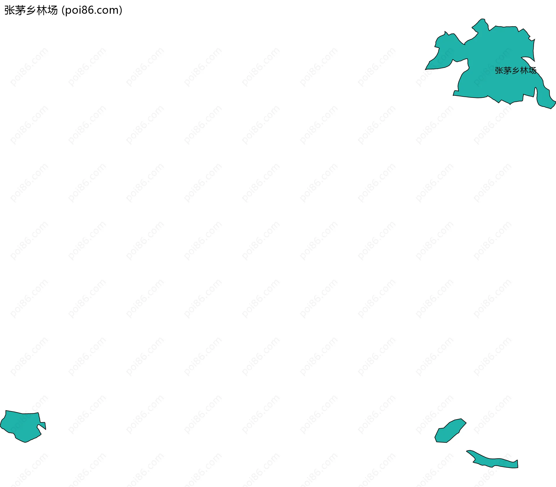 张茅乡林场边界地图