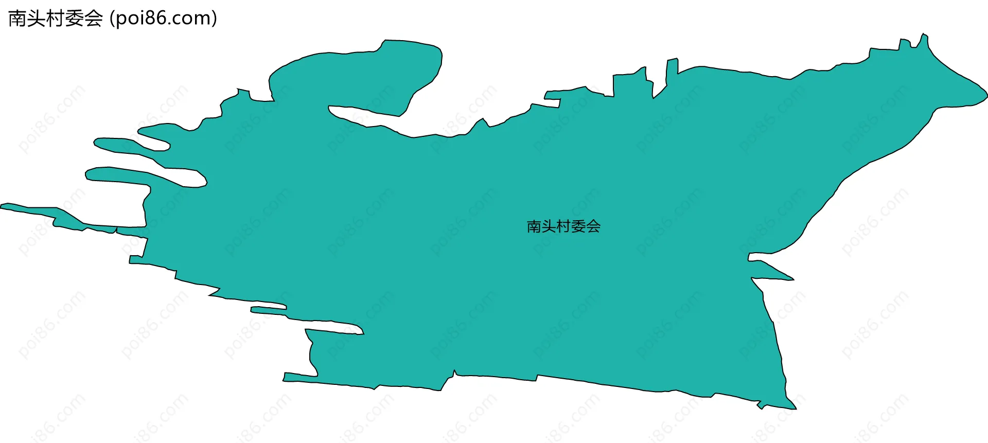 南头村委会边界地图