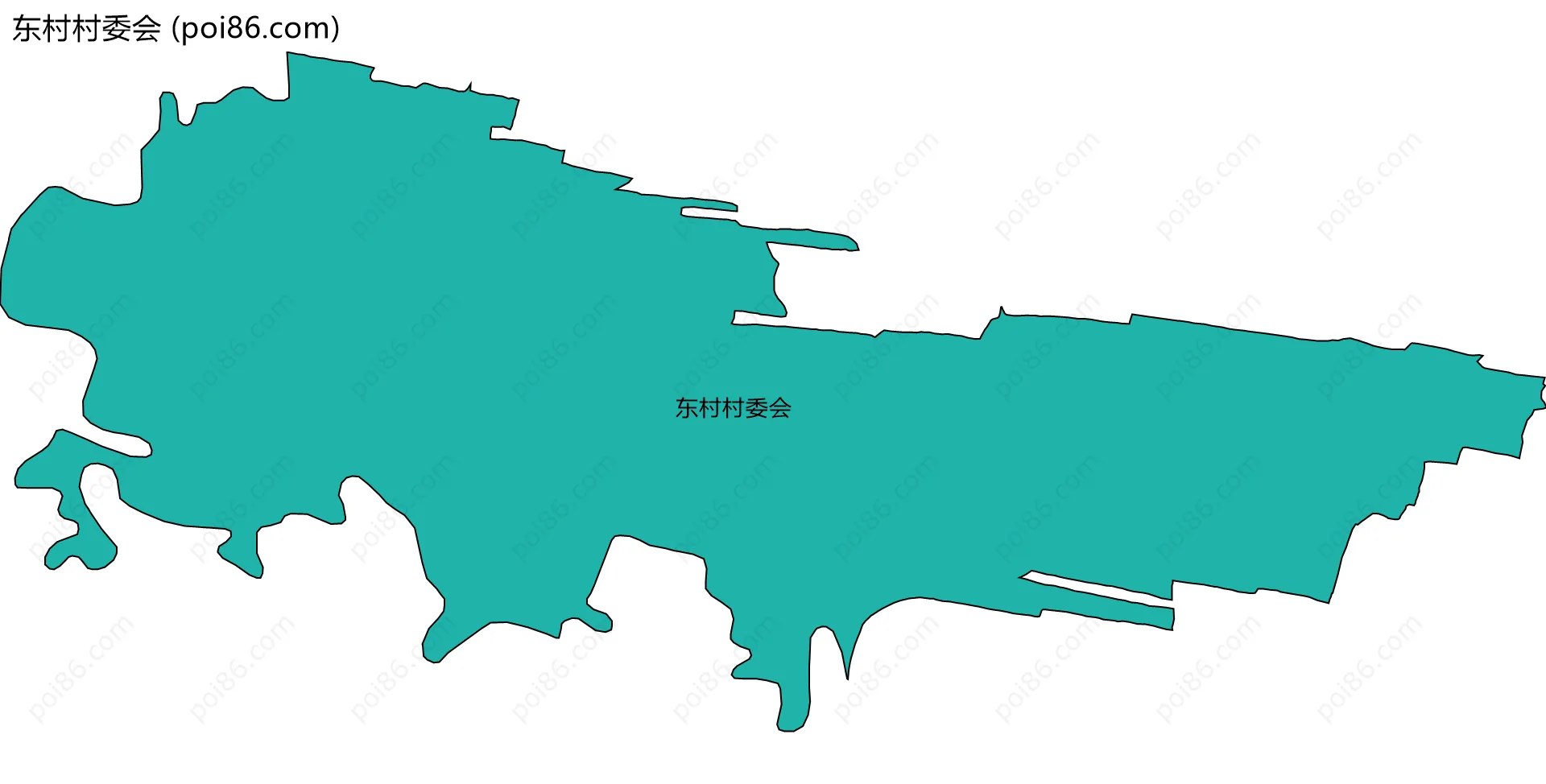 东村村委会边界地图