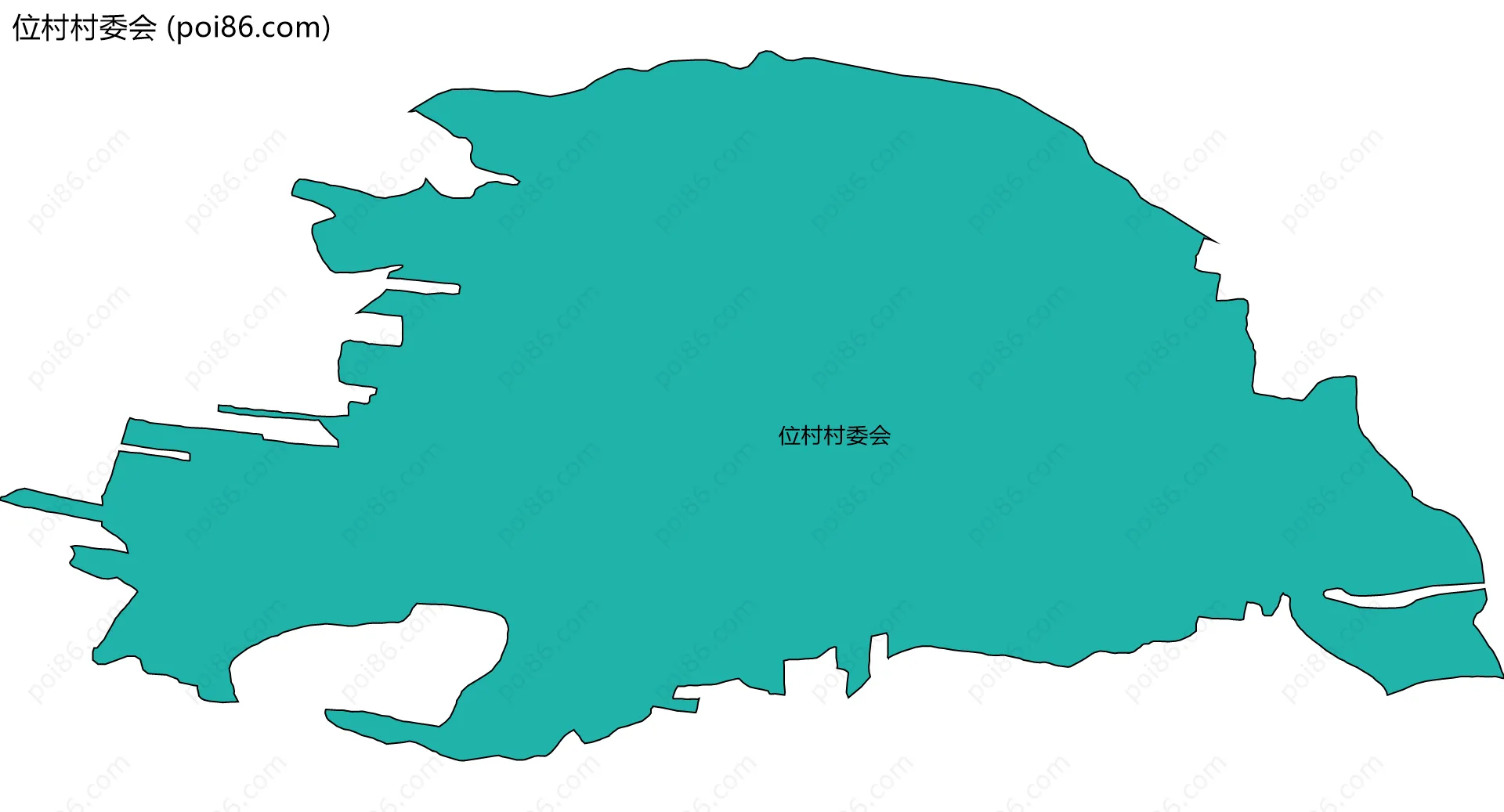 位村村委会边界地图