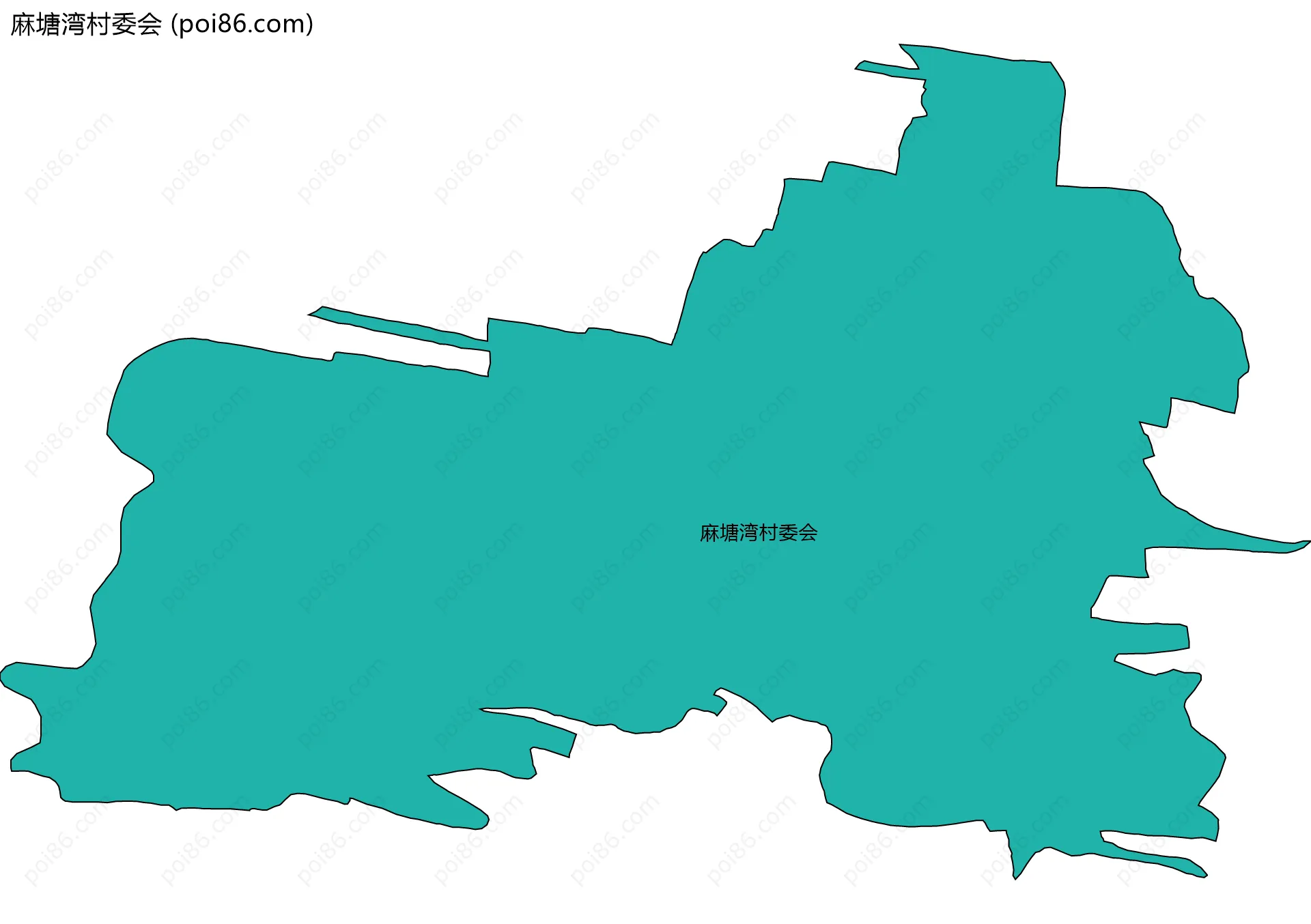 麻塘湾村委会边界地图