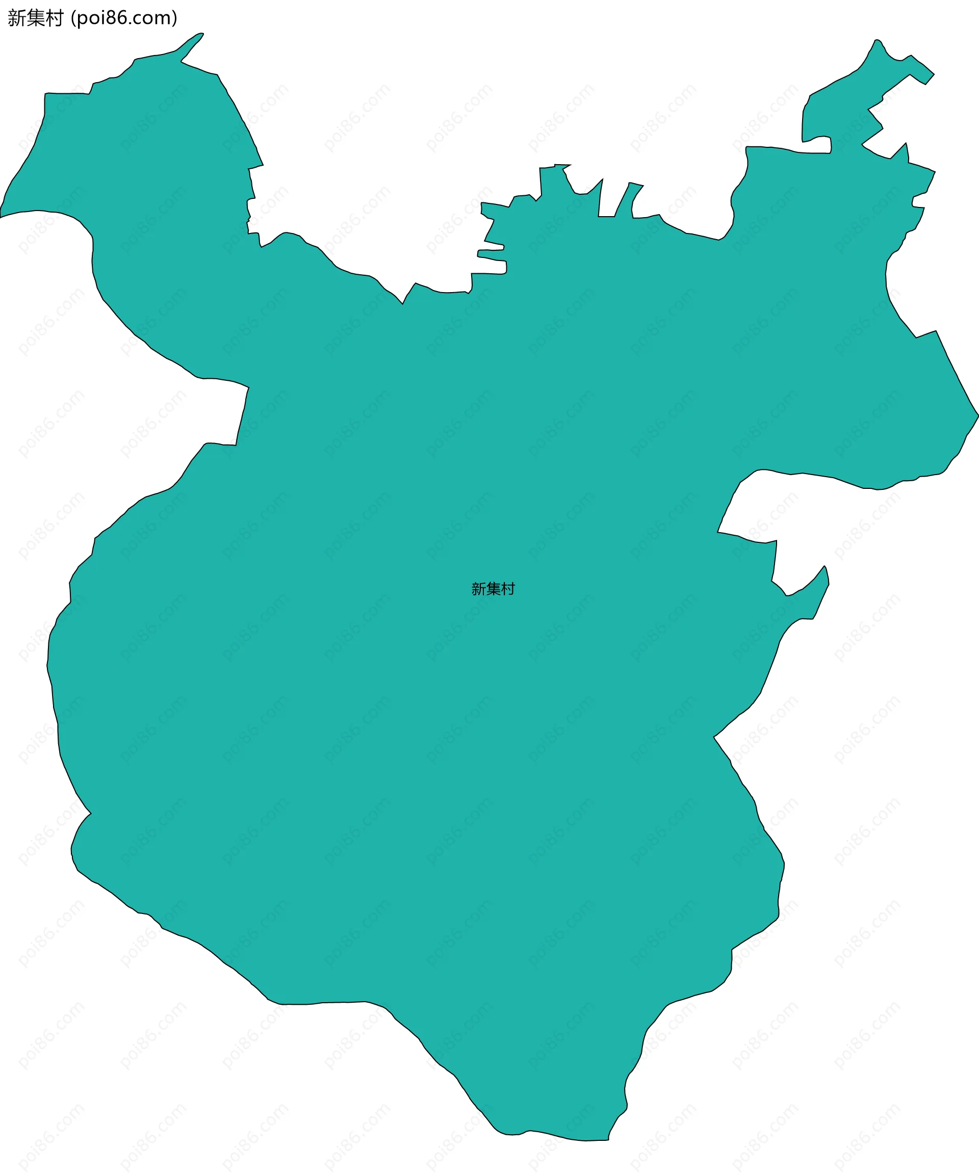 新集村边界地图