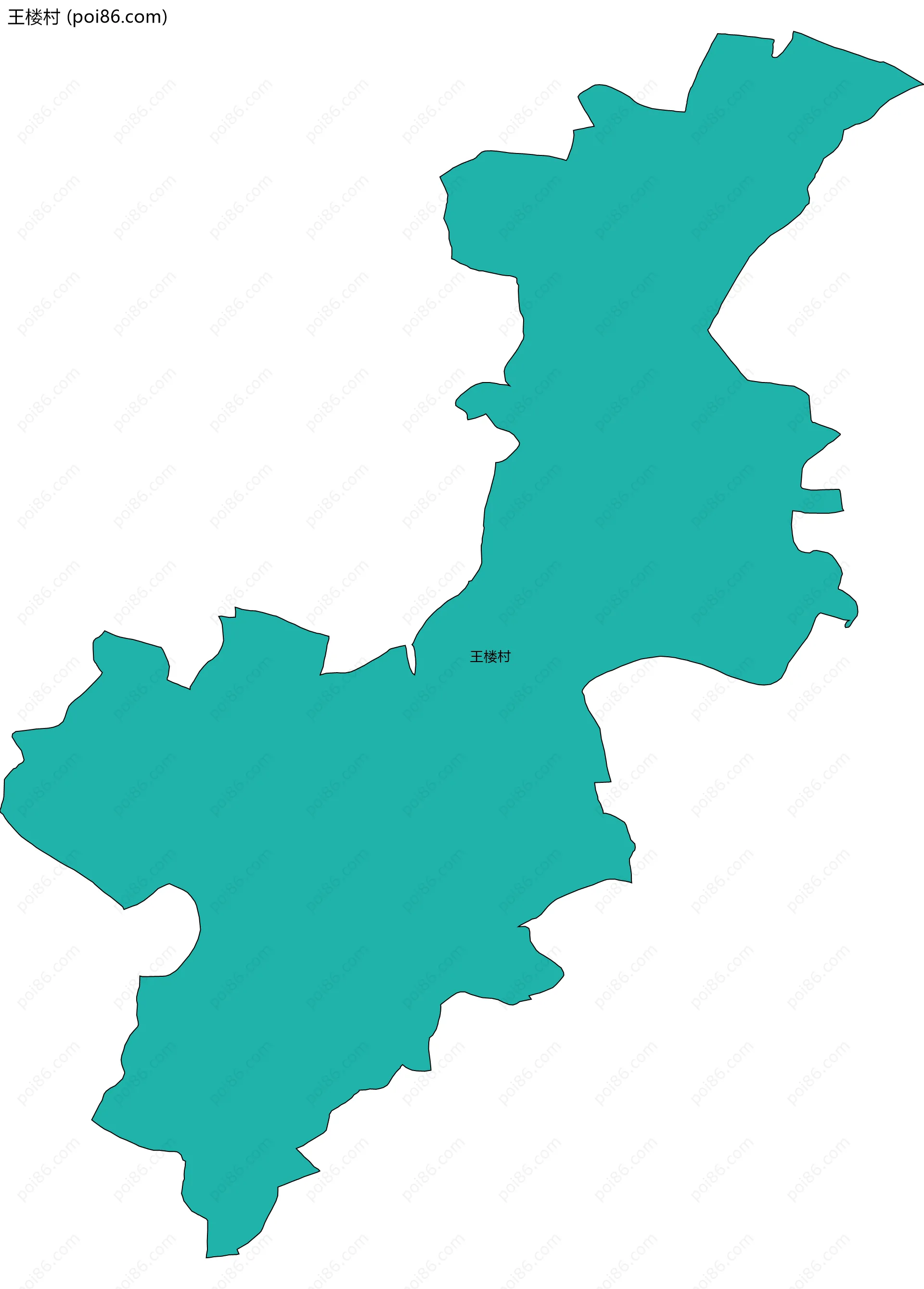 王楼村边界地图