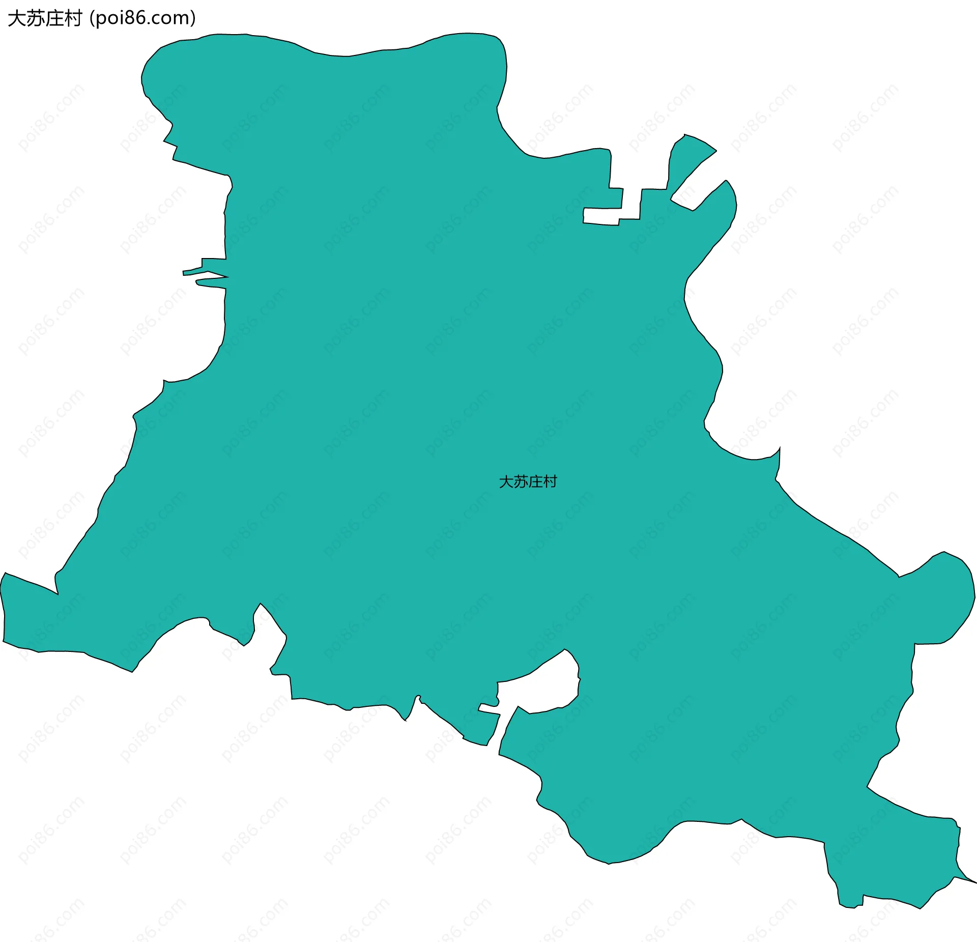 大苏庄村边界地图