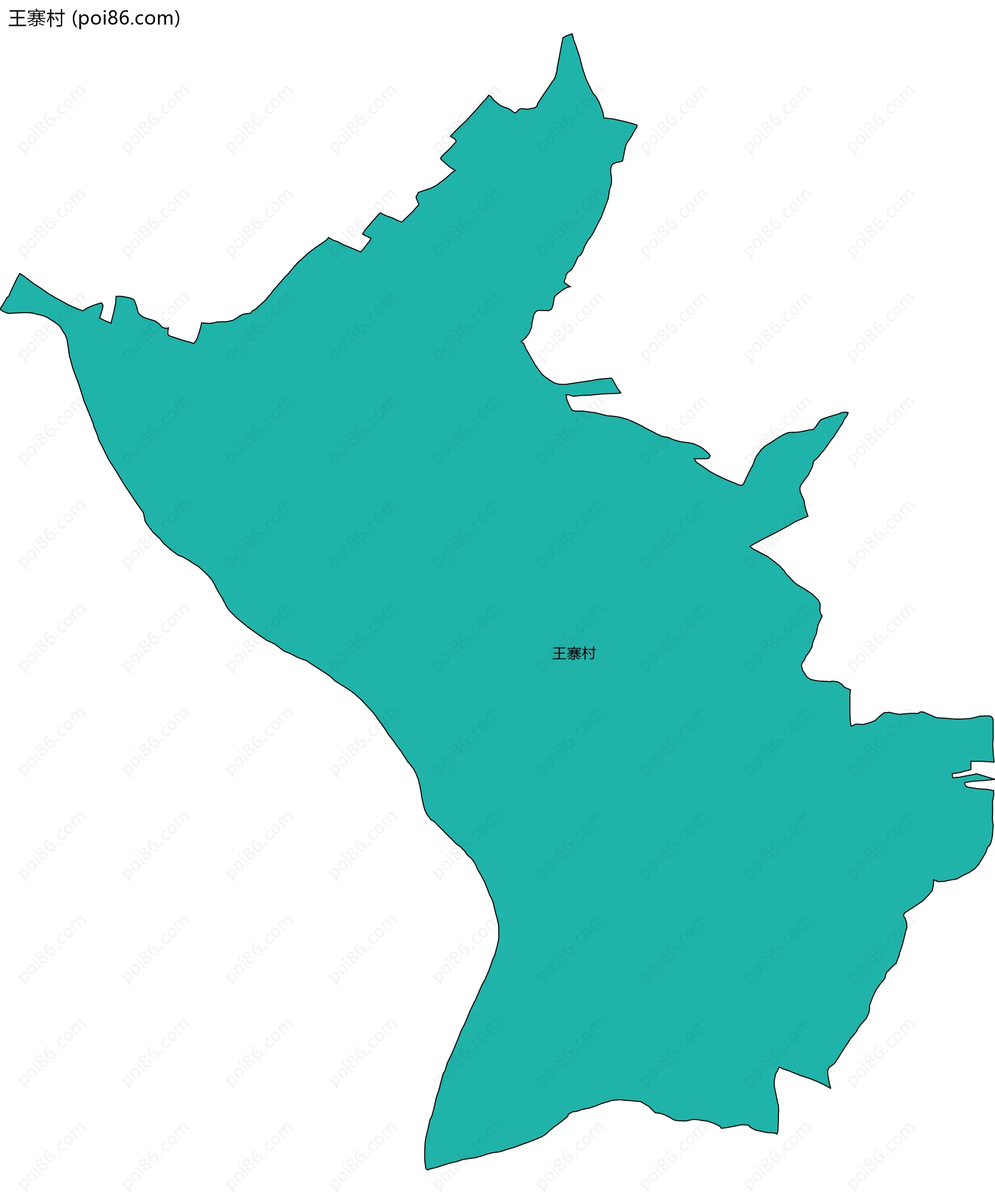 王寨村边界地图