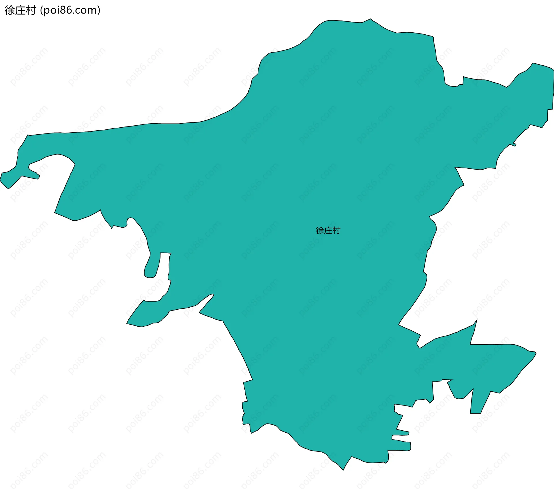 徐庄村边界地图