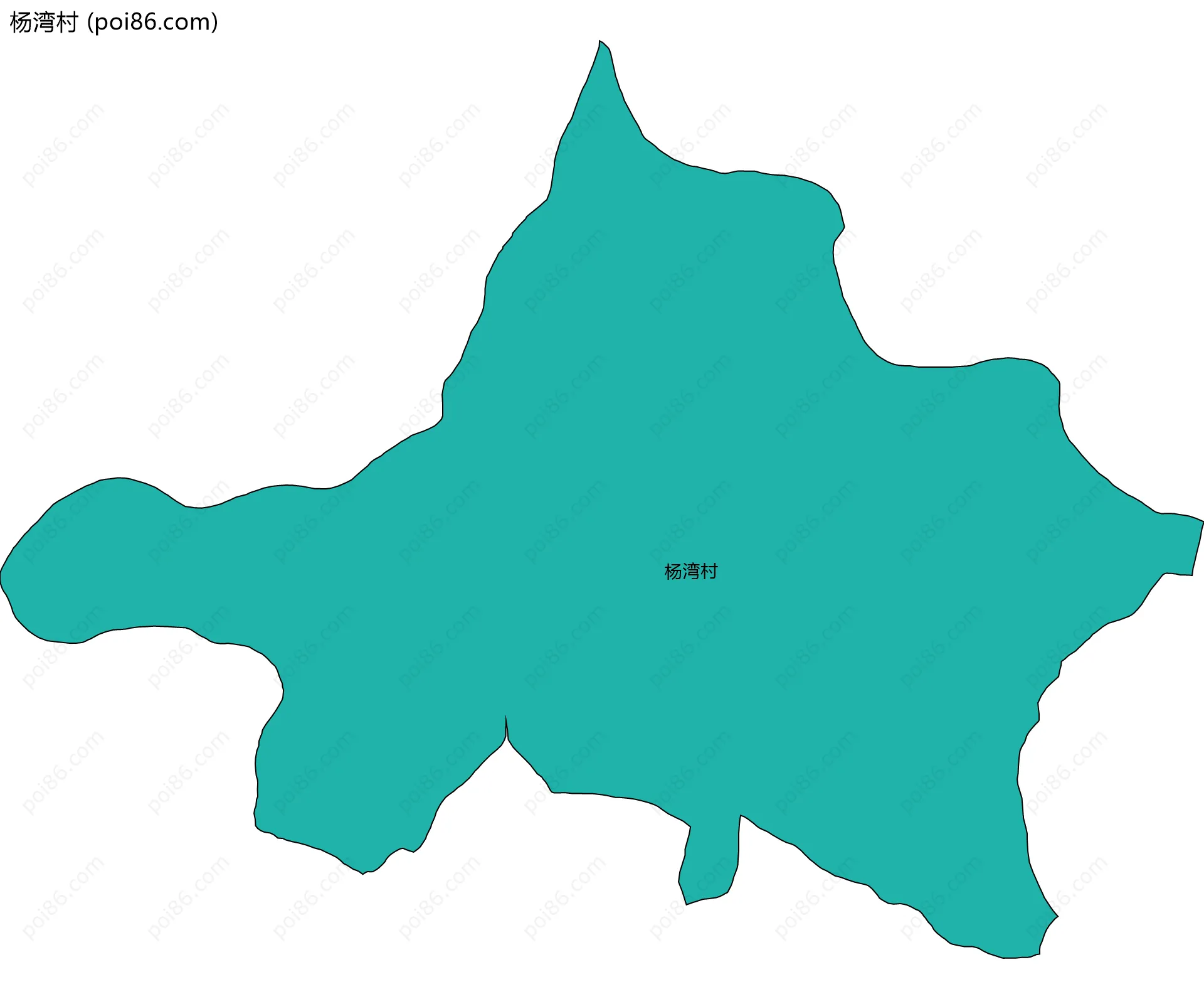杨湾村边界地图