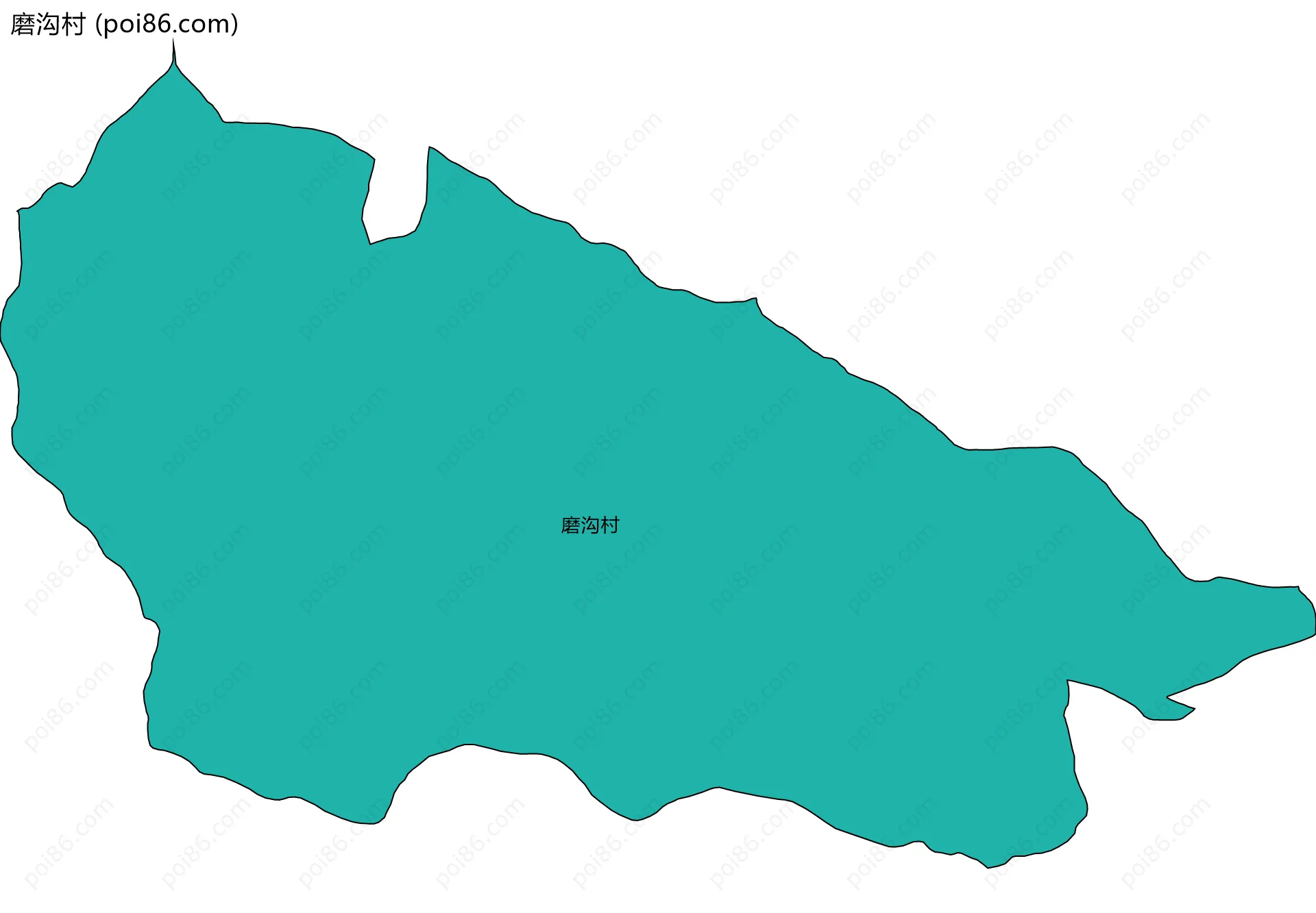 磨沟村边界地图