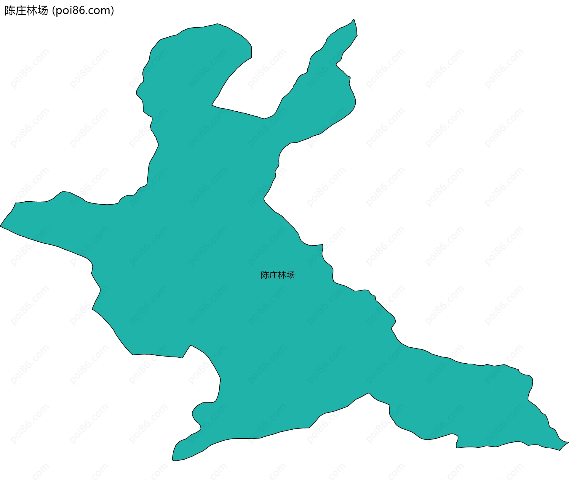 陈庄林场边界地图