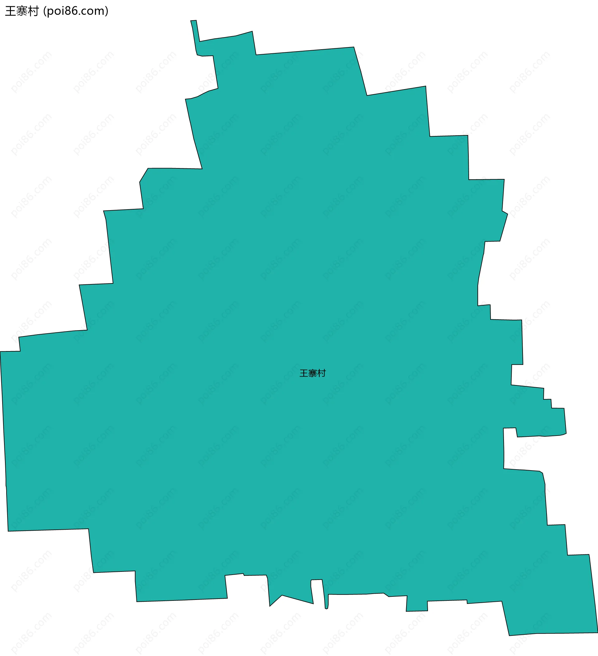 王寨村边界地图