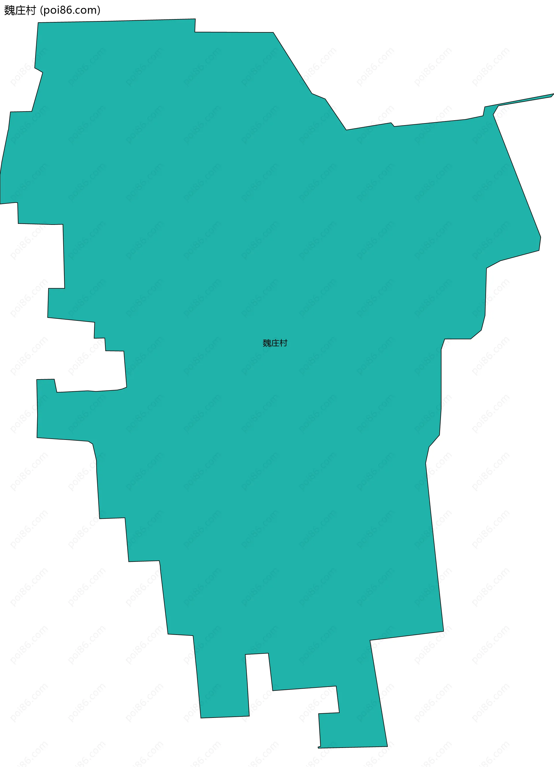 魏庄村边界地图