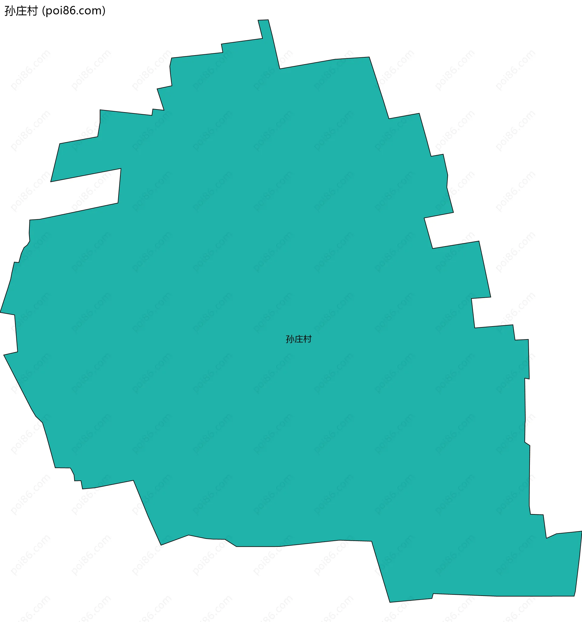 孙庄村边界地图