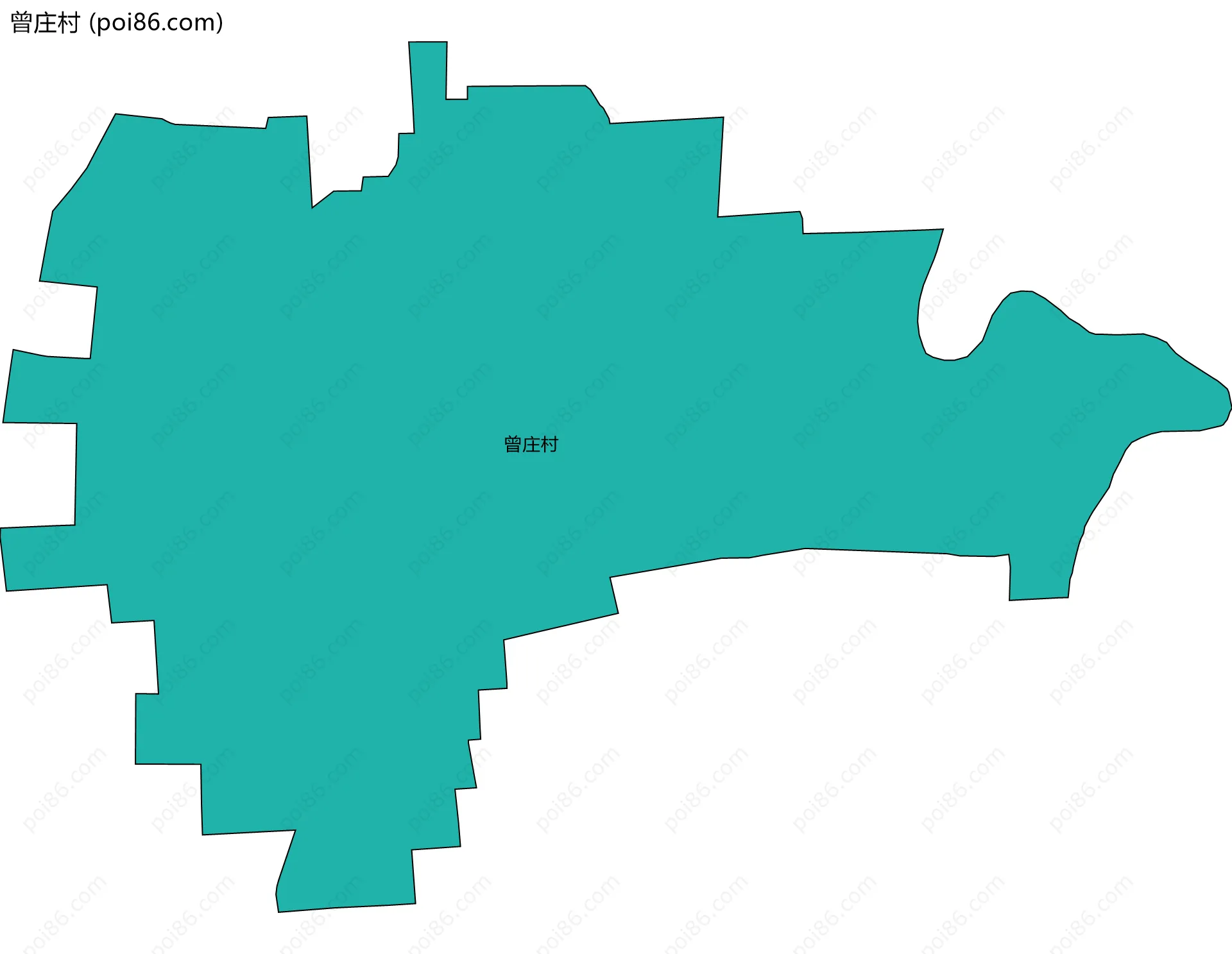 曾庄村边界地图