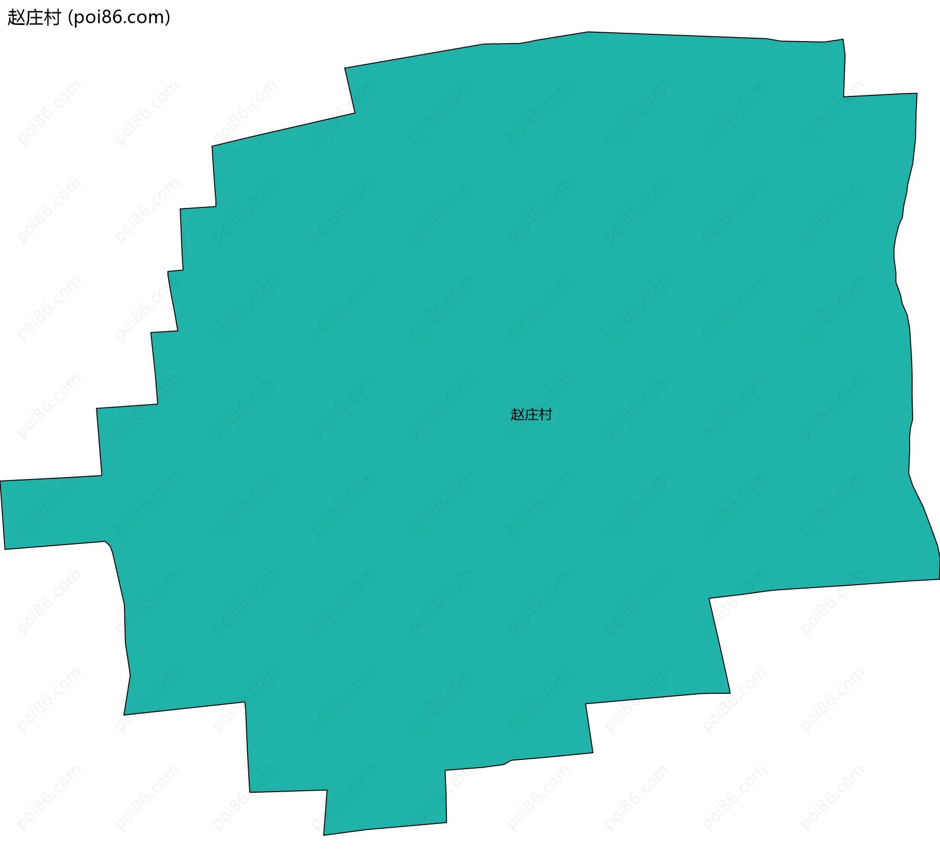 赵庄村边界地图