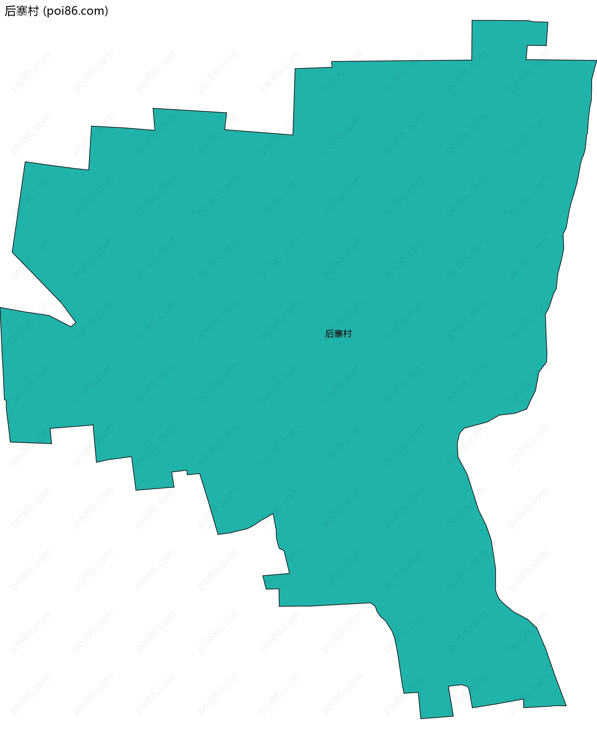 后寨村边界地图