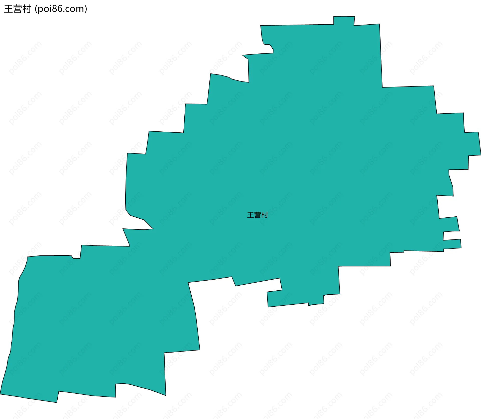 王营村边界地图