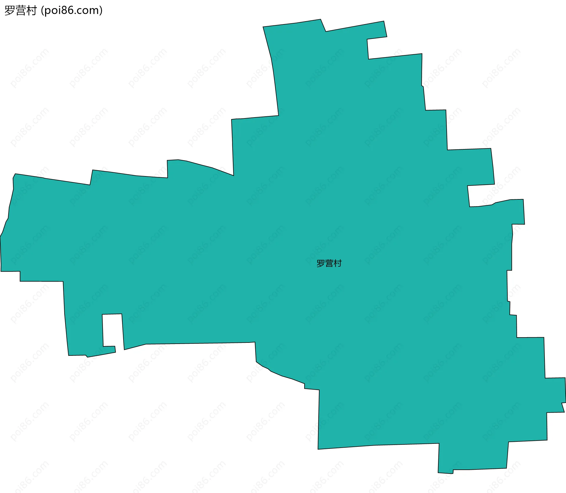 罗营村边界地图