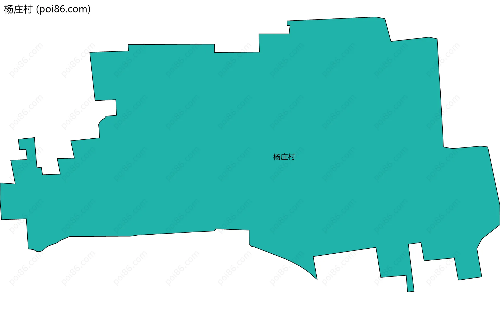 杨庄村边界地图