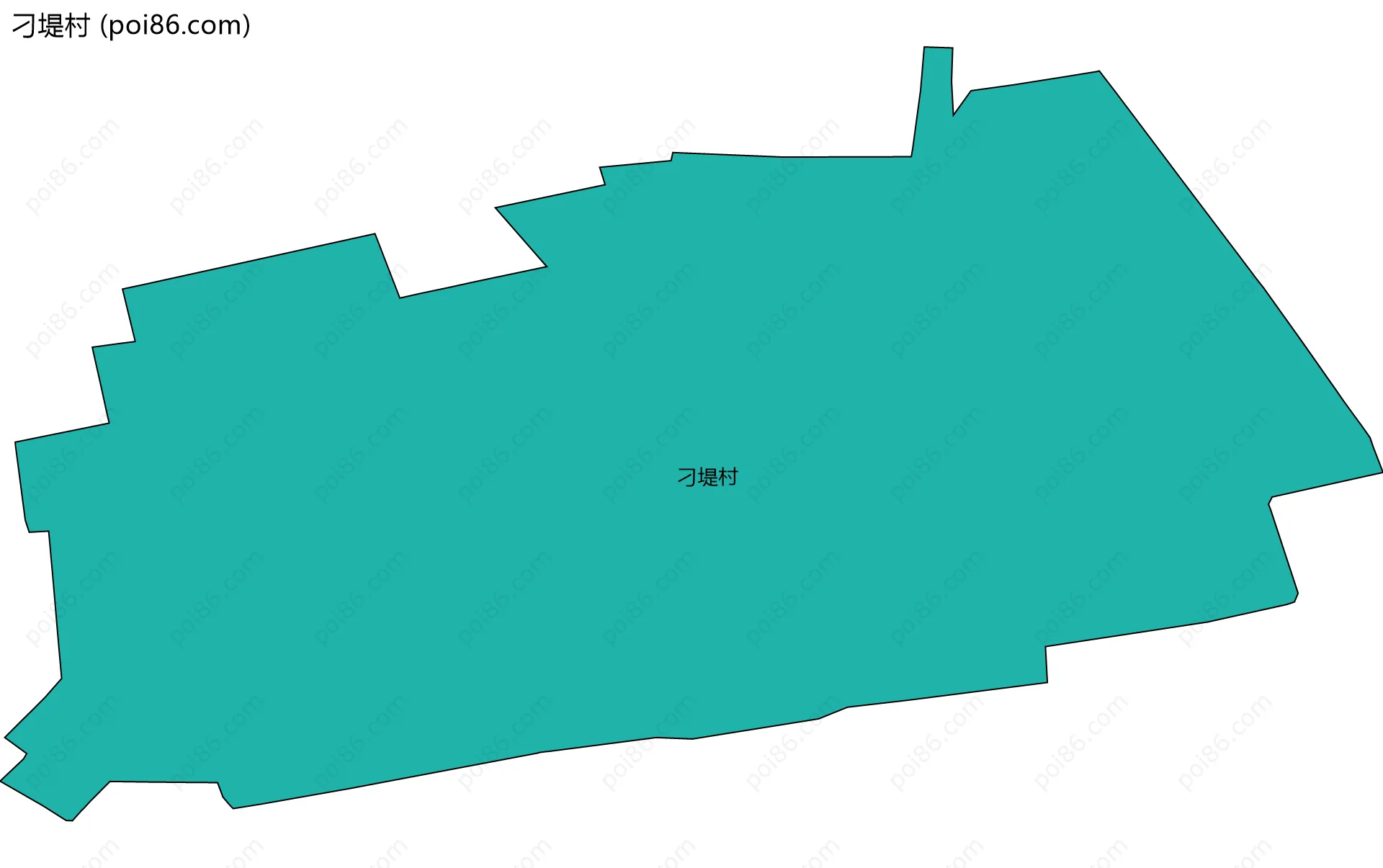 刁堤村边界地图