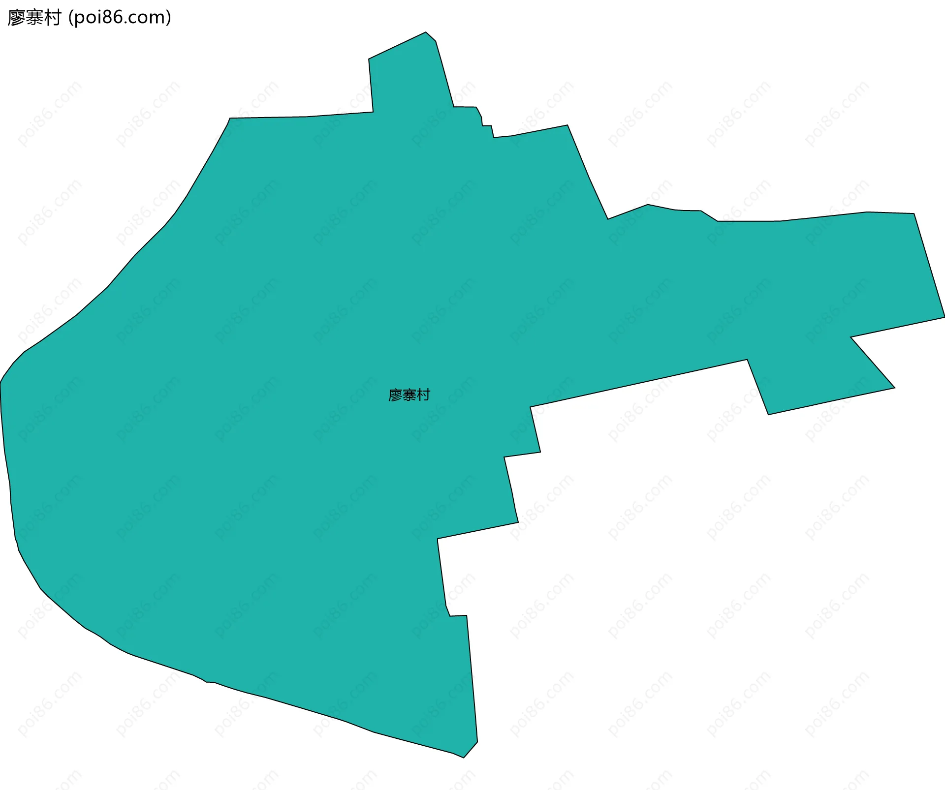 廖寨村边界地图