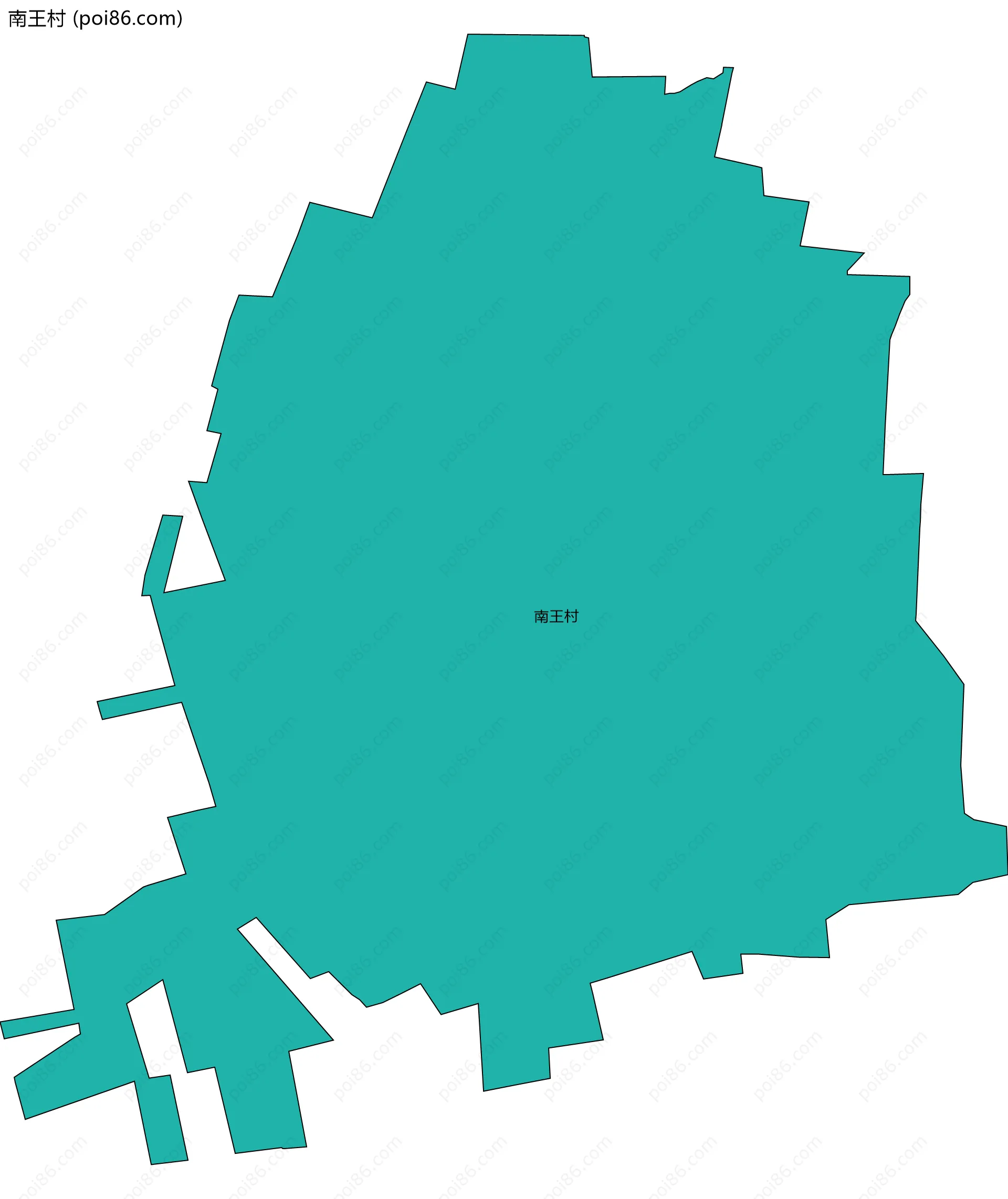 南王村边界地图