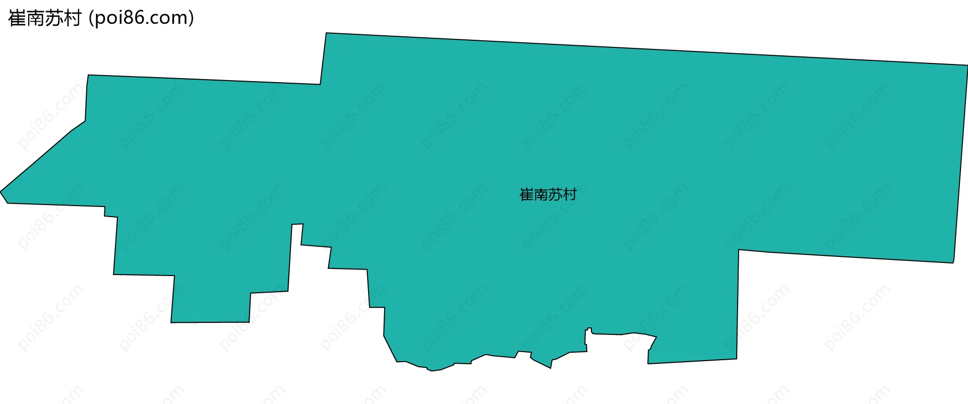 崔南苏村边界地图