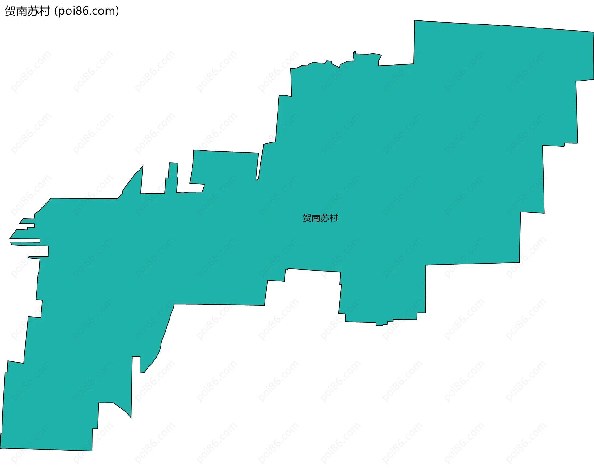 贺南苏村边界地图