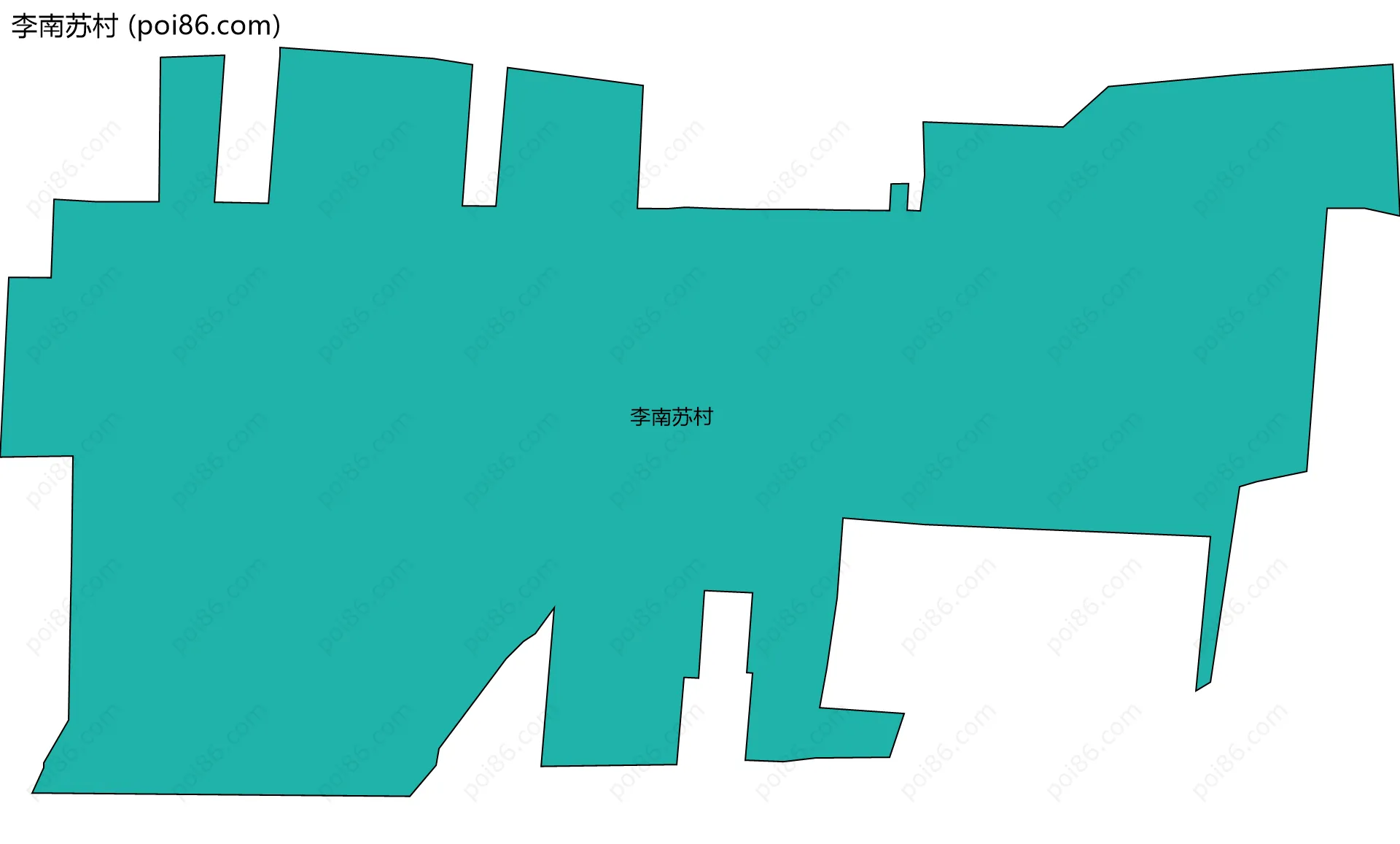 李南苏村边界地图