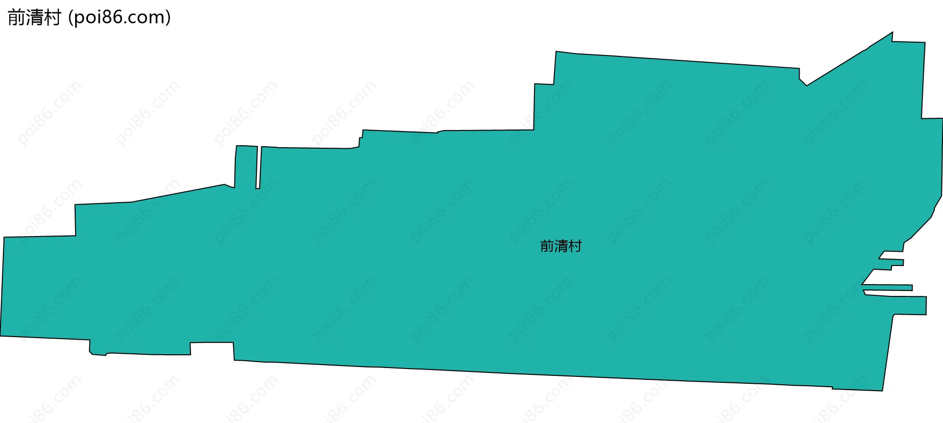 前清村边界地图