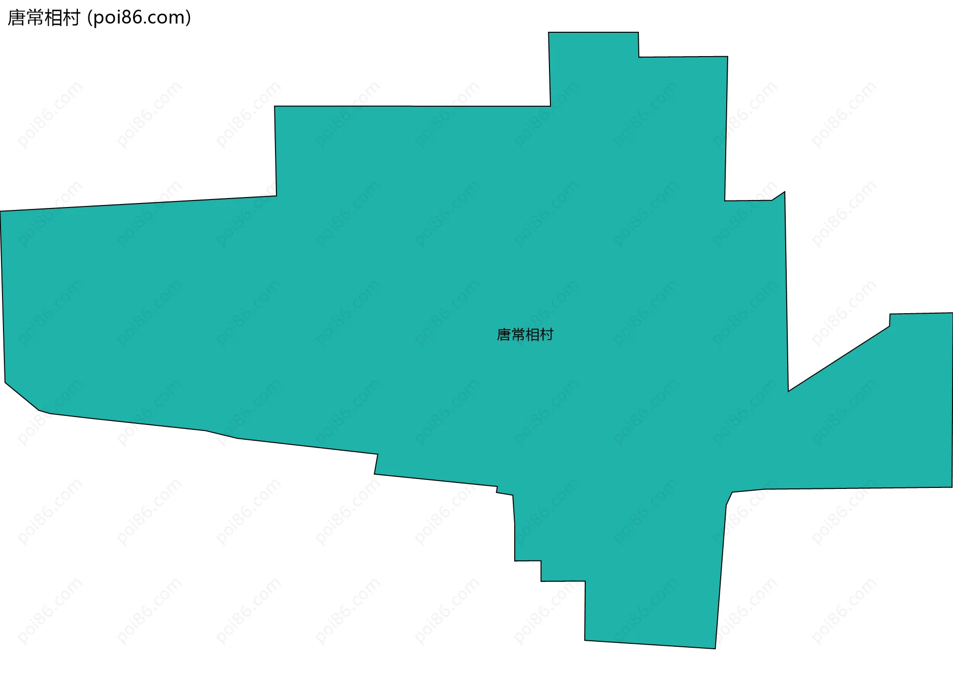 唐常相村边界地图