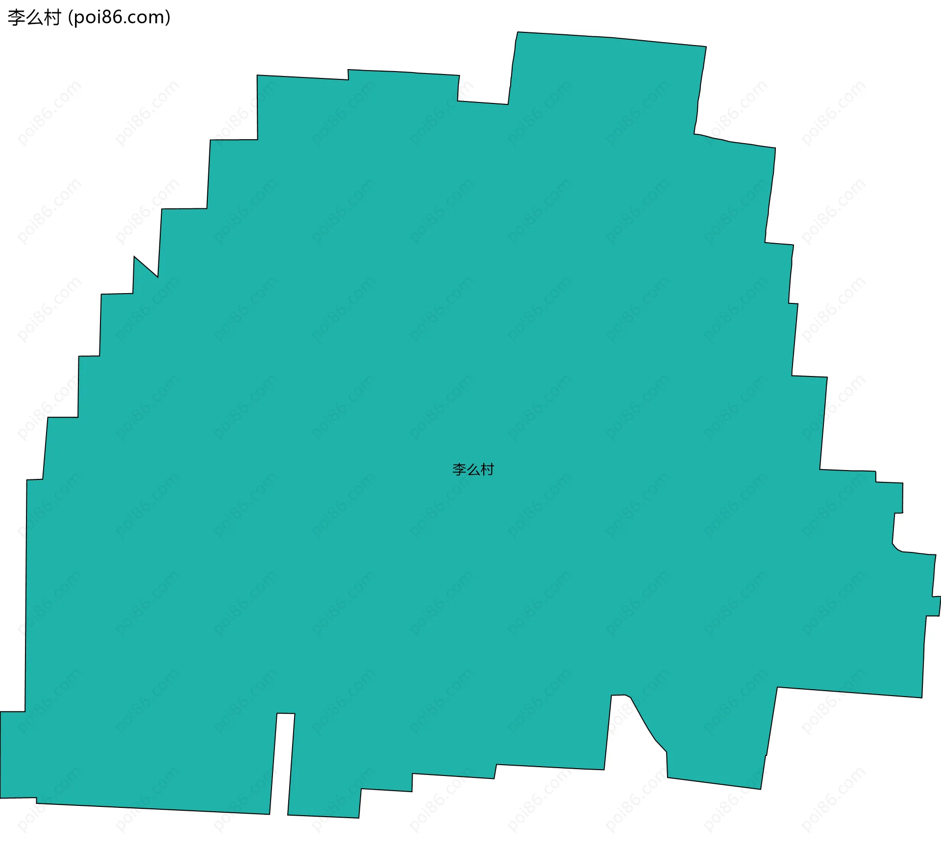 李么村边界地图