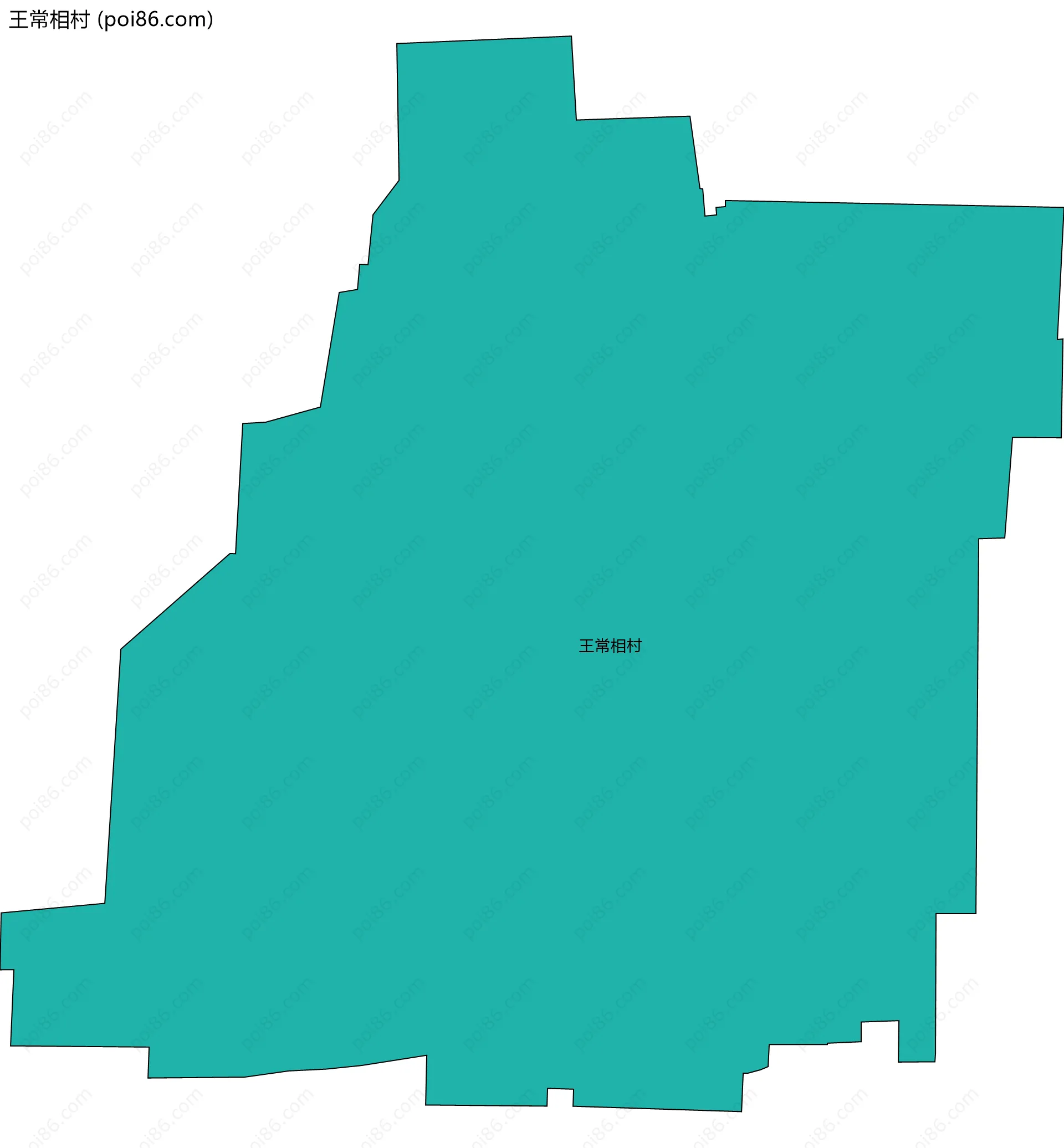 王常相村边界地图