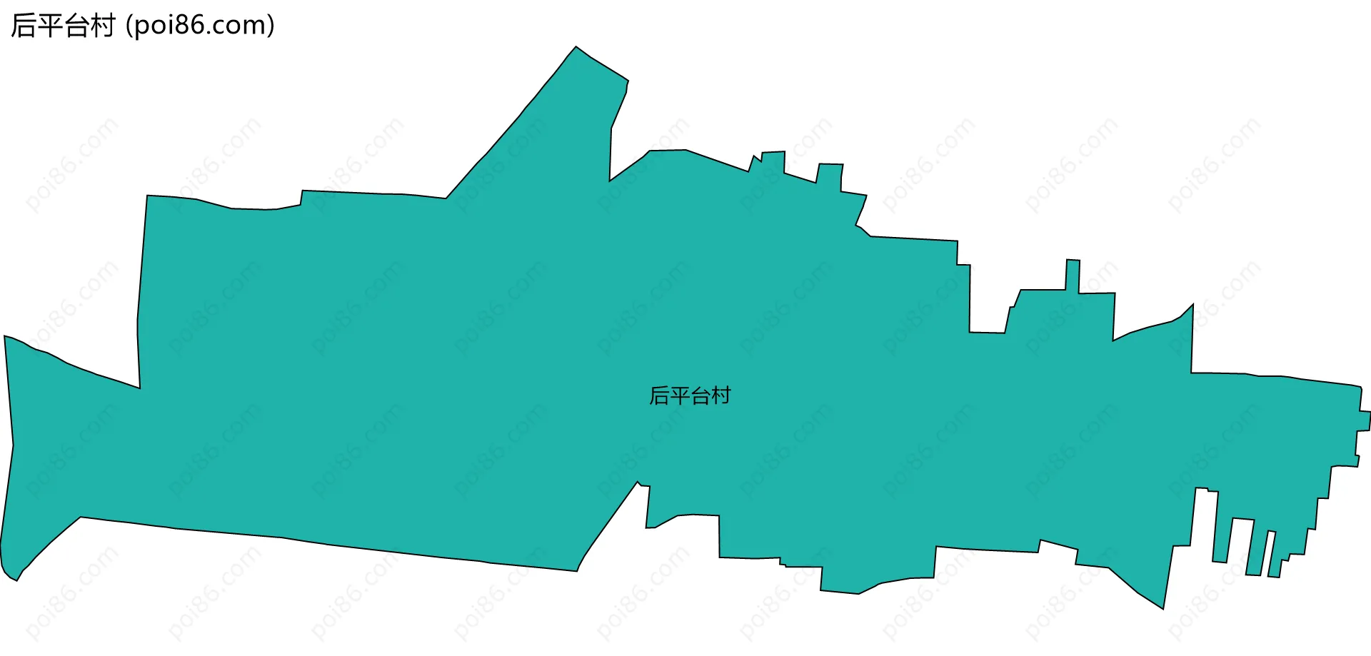 后平台村边界地图