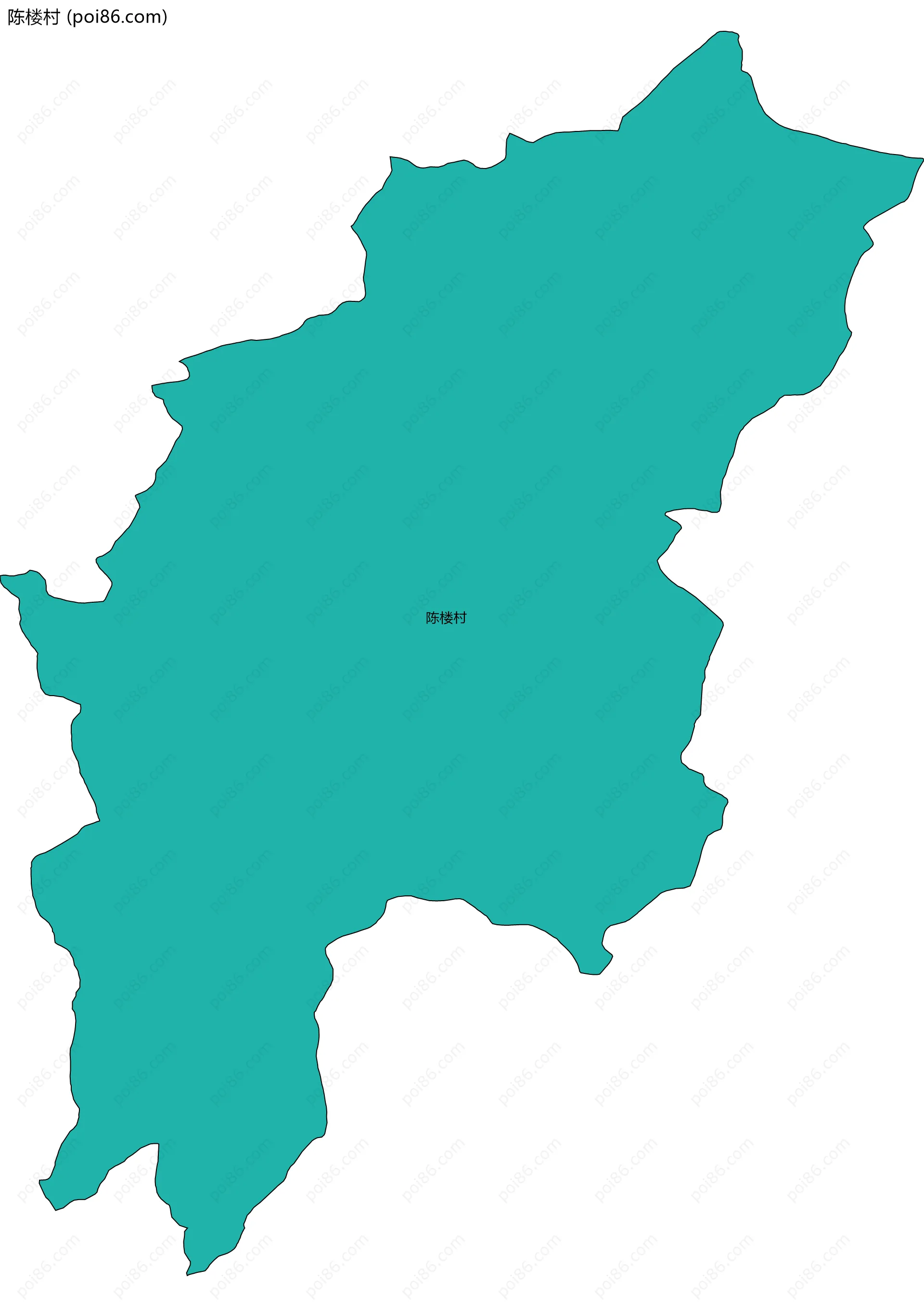 陈楼村边界地图
