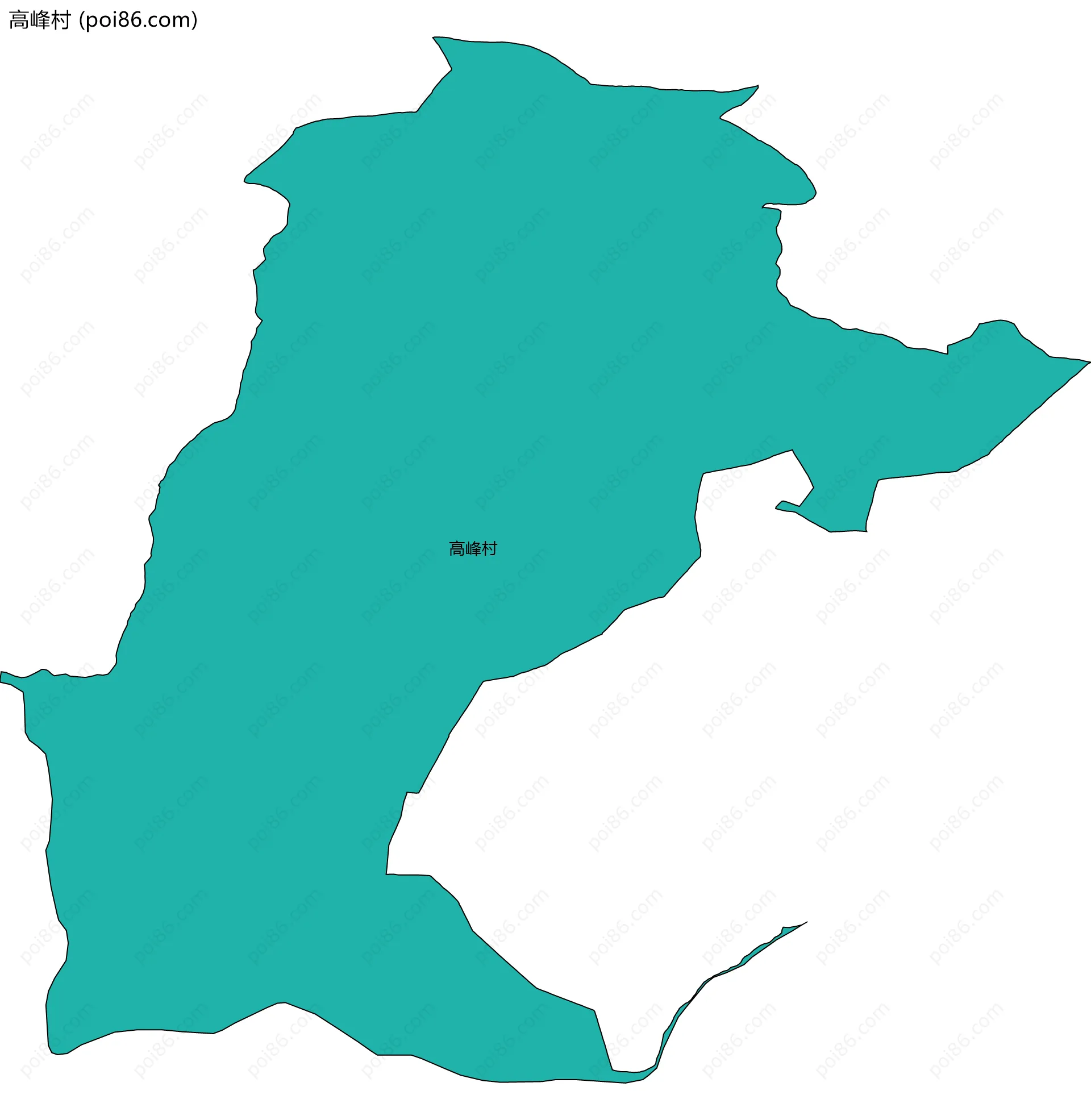 高峰村边界地图