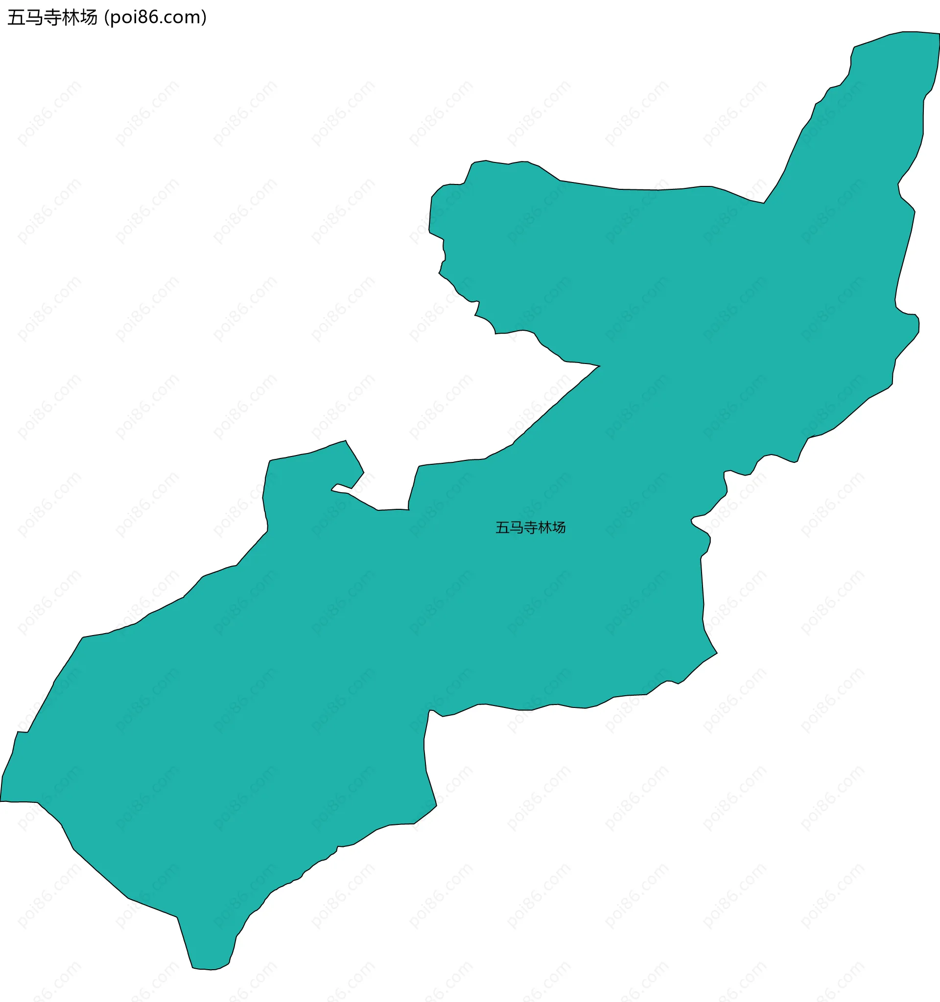 五马寺林场边界地图