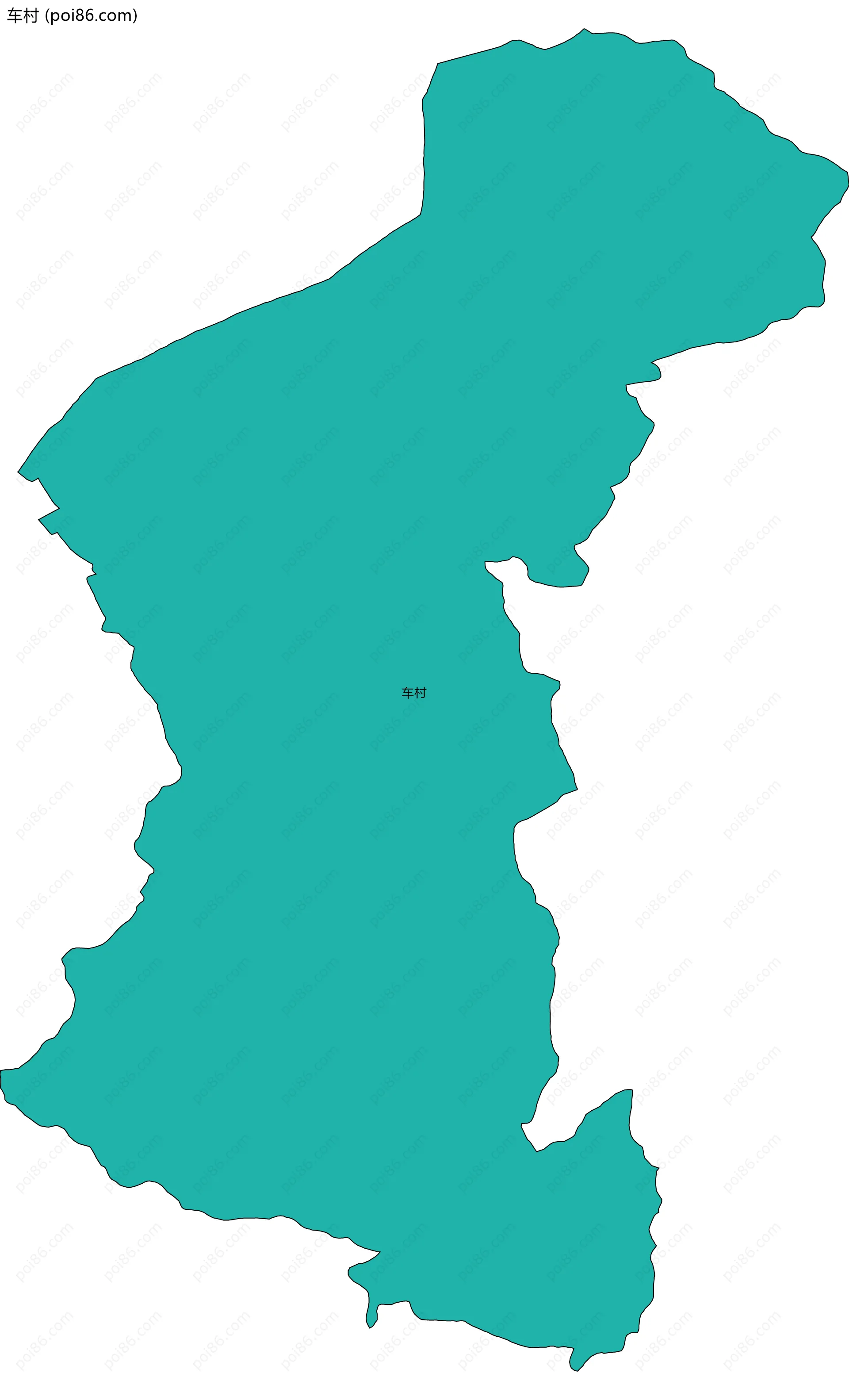 车村边界地图